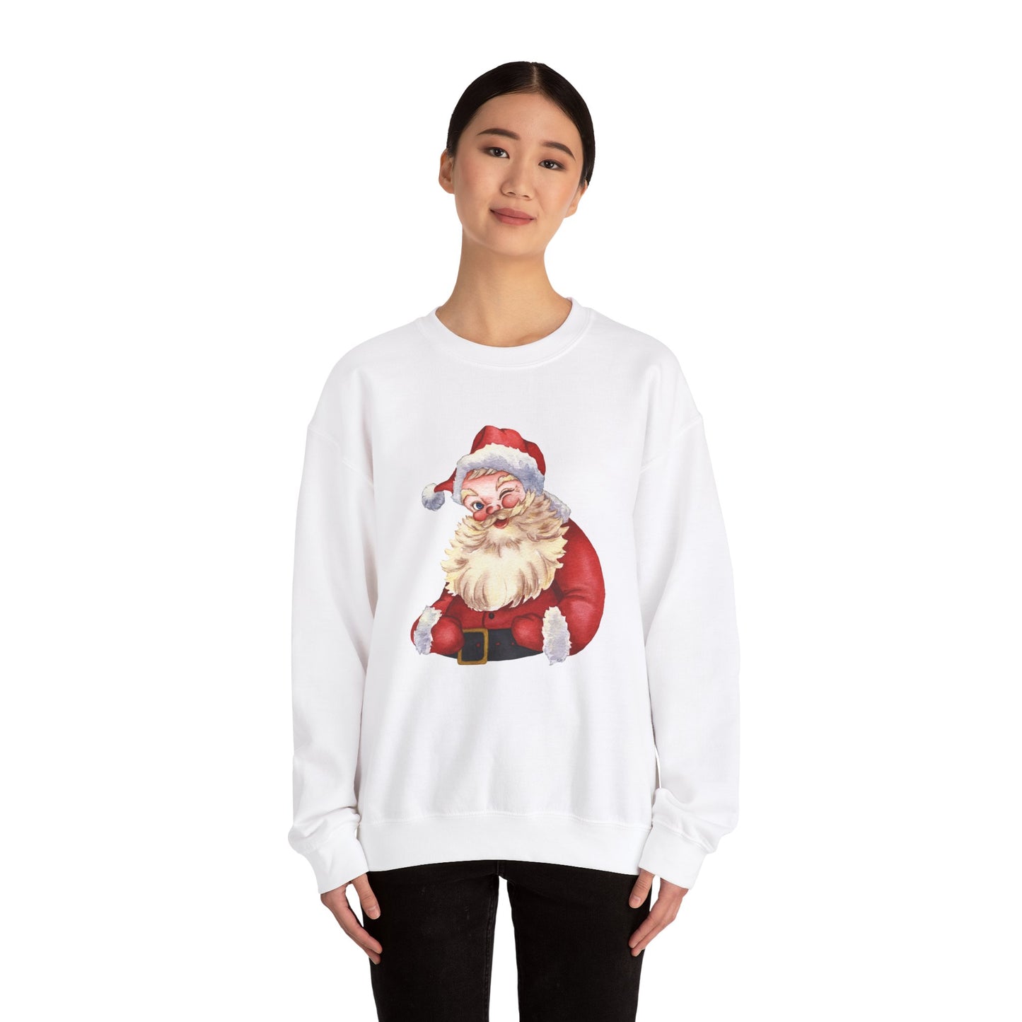 Unisex Heavy Blend Crewneck Sweatshirt Winking Santa π
β¨β€οΈ