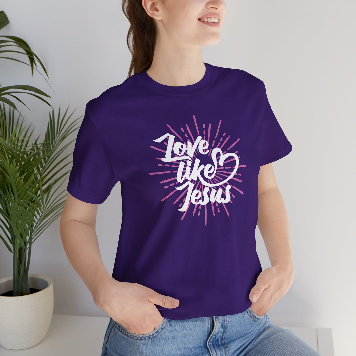 Love Like Jesus Unisex Jersey Short Sleeve Tee