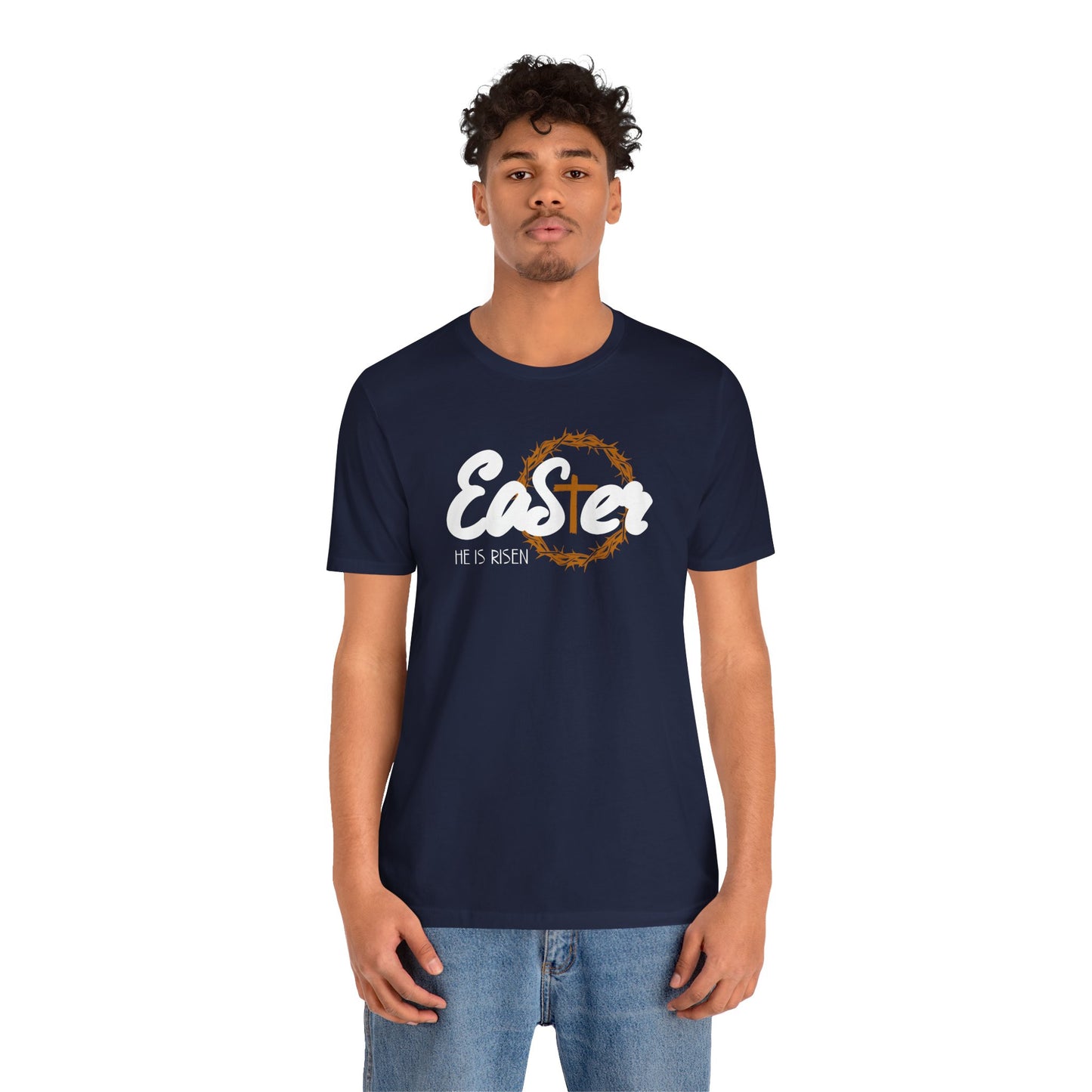 Easter He Is Risen Unisex Jersey Short Sleeve Tee