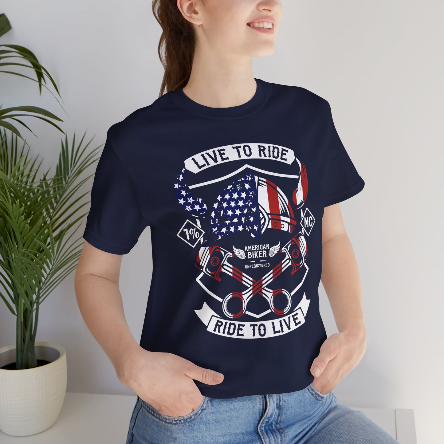 Live To Ride Ride To Live 1% MC Unisex Jersey Short Sleeve Tee