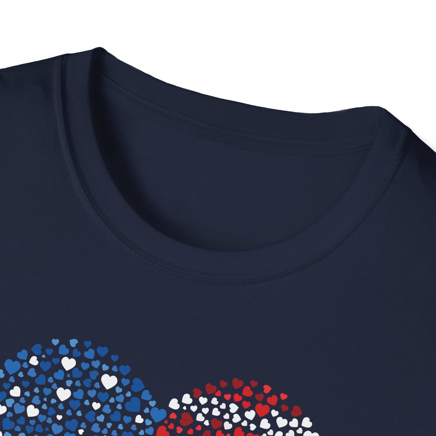 Patriotic Heartbeat Unisex Softstyle T-Shirt