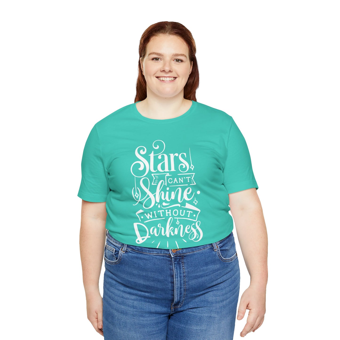 Stars Can't Shine Without Darkness Unisex Jersey Short Sleeve Tee