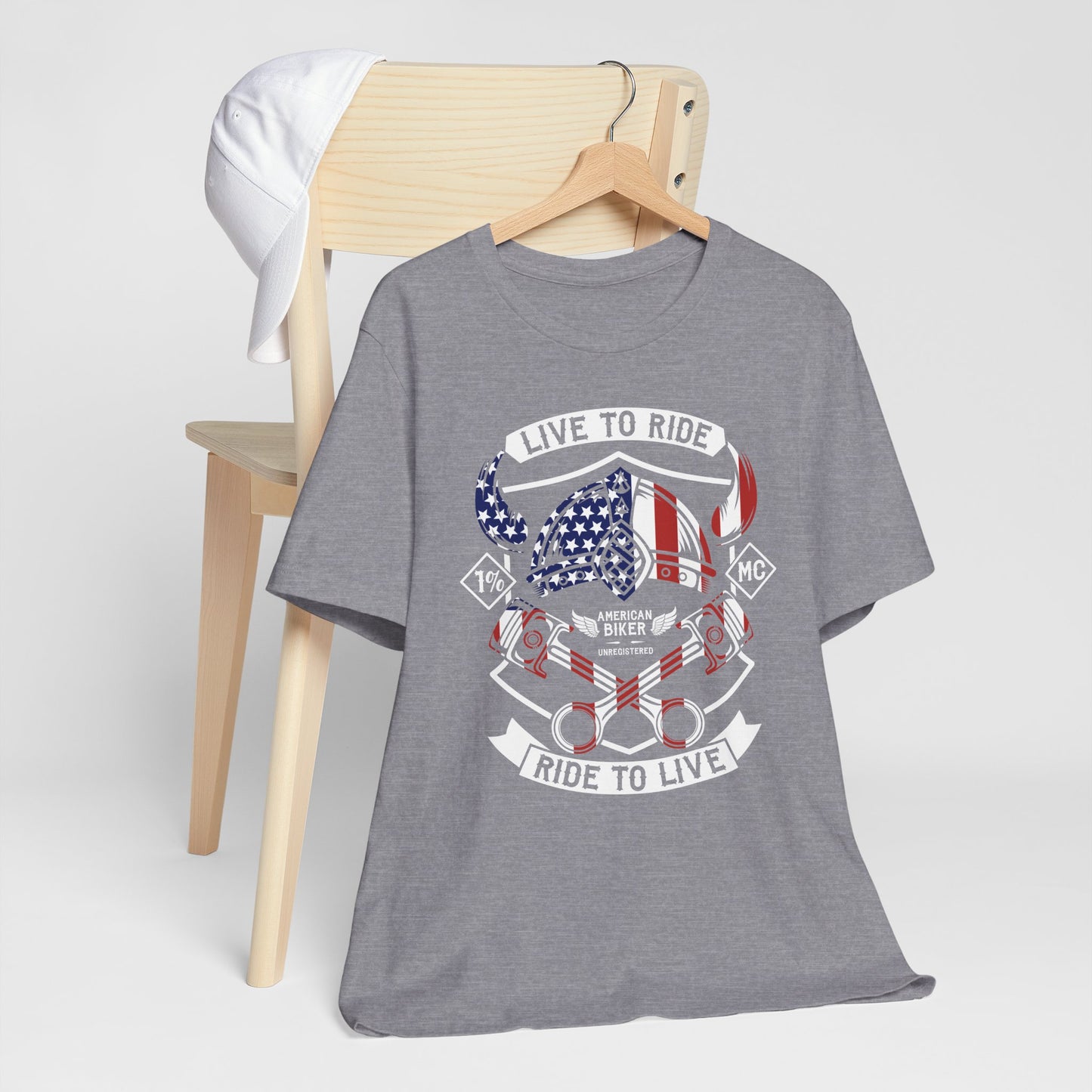 Live To Ride Ride To Live 1% MC Unisex Jersey Short Sleeve Tee