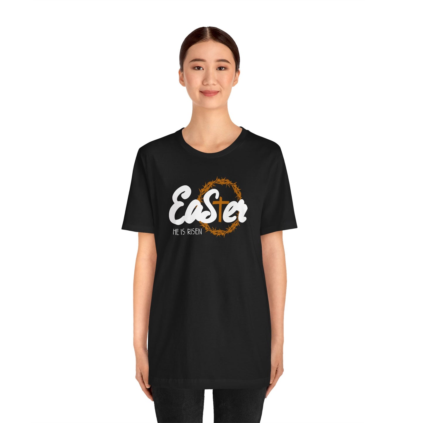 Easter He Is Risen Unisex Jersey Short Sleeve Tee