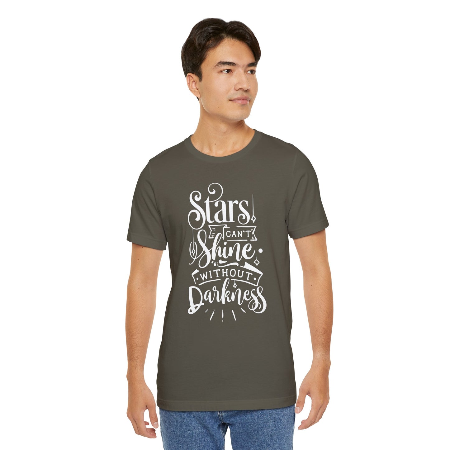 Stars Can't Shine Without Darkness Unisex Jersey Short Sleeve Tee