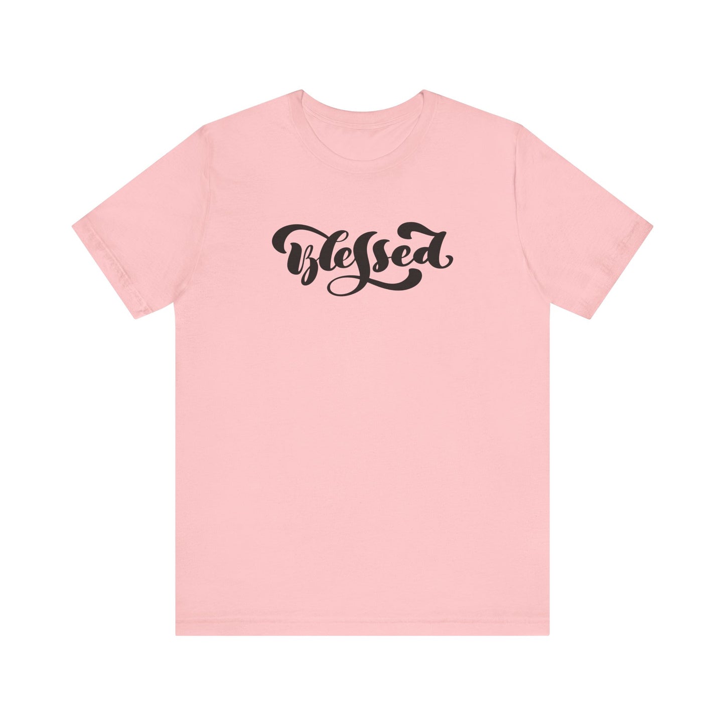 Unisex Jersey Short Sleeve Tee Blessed Quote Black Print