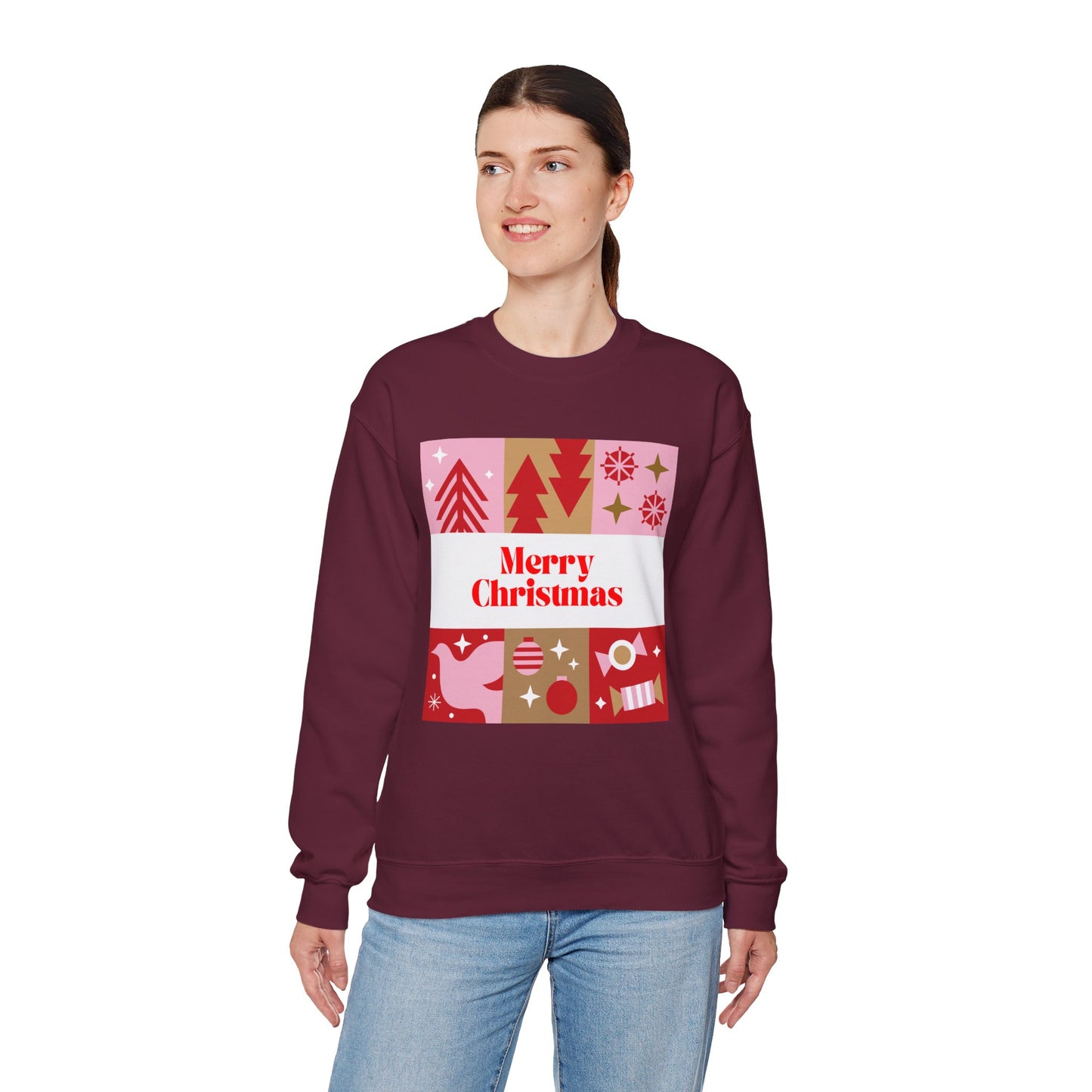 Christmas Montage ππβ¨ Unisex Heavy Blend Crewneck Sweatshirt