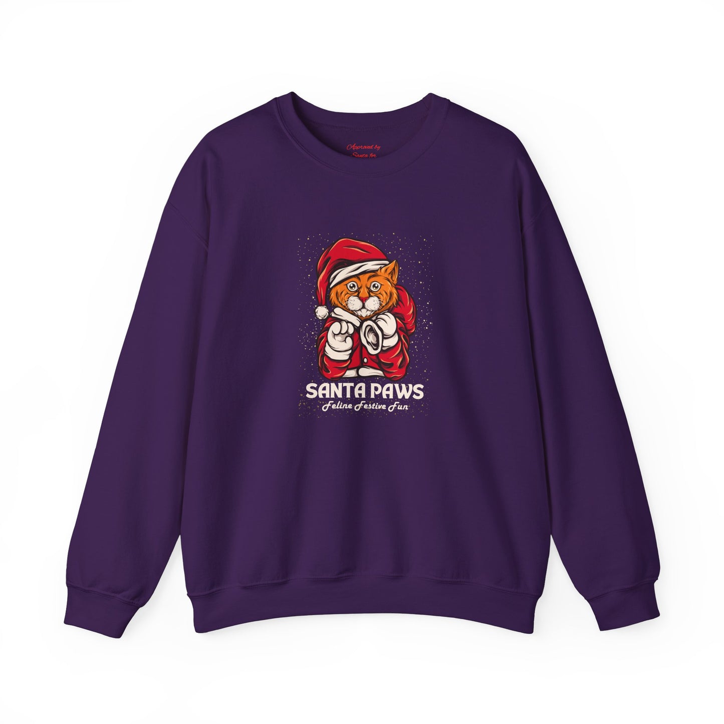 Unisex Heavy Blend Crewneck Sweatshirt Santa Paws Feline Festive Fun π
πΎπ