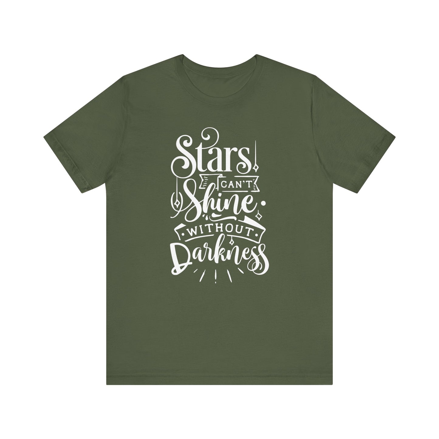 Stars Can't Shine Without Darkness Unisex Jersey Short Sleeve Tee
