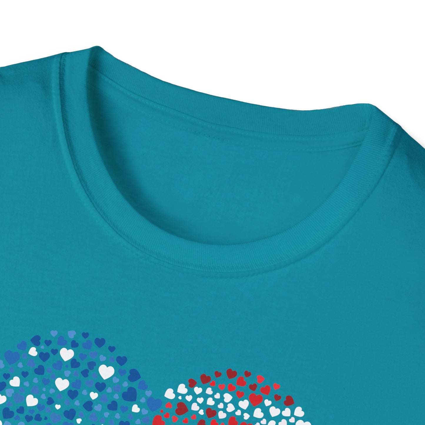 Patriotic Heartbeat Unisex Softstyle T-Shirt