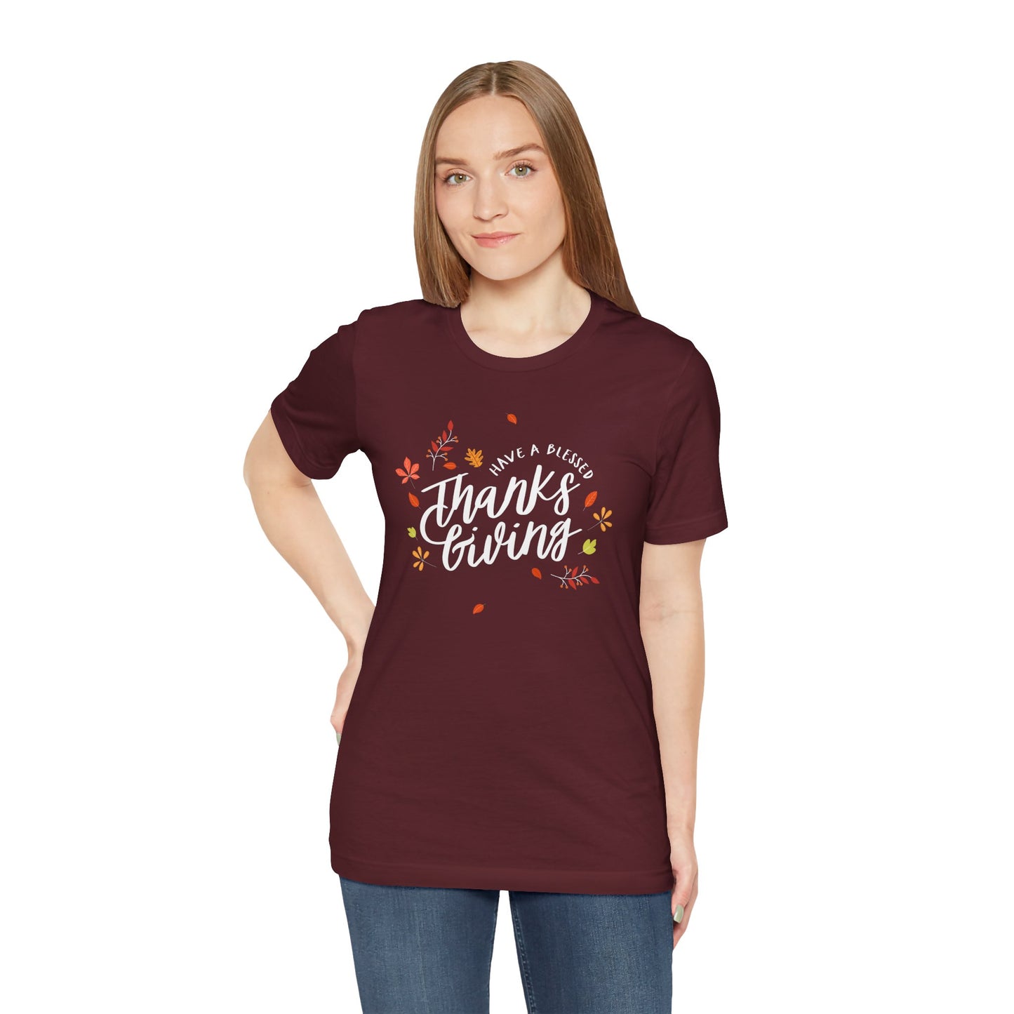 Have A Blessed Thanksgiving Unisex Jersey Short Sleeve Tee