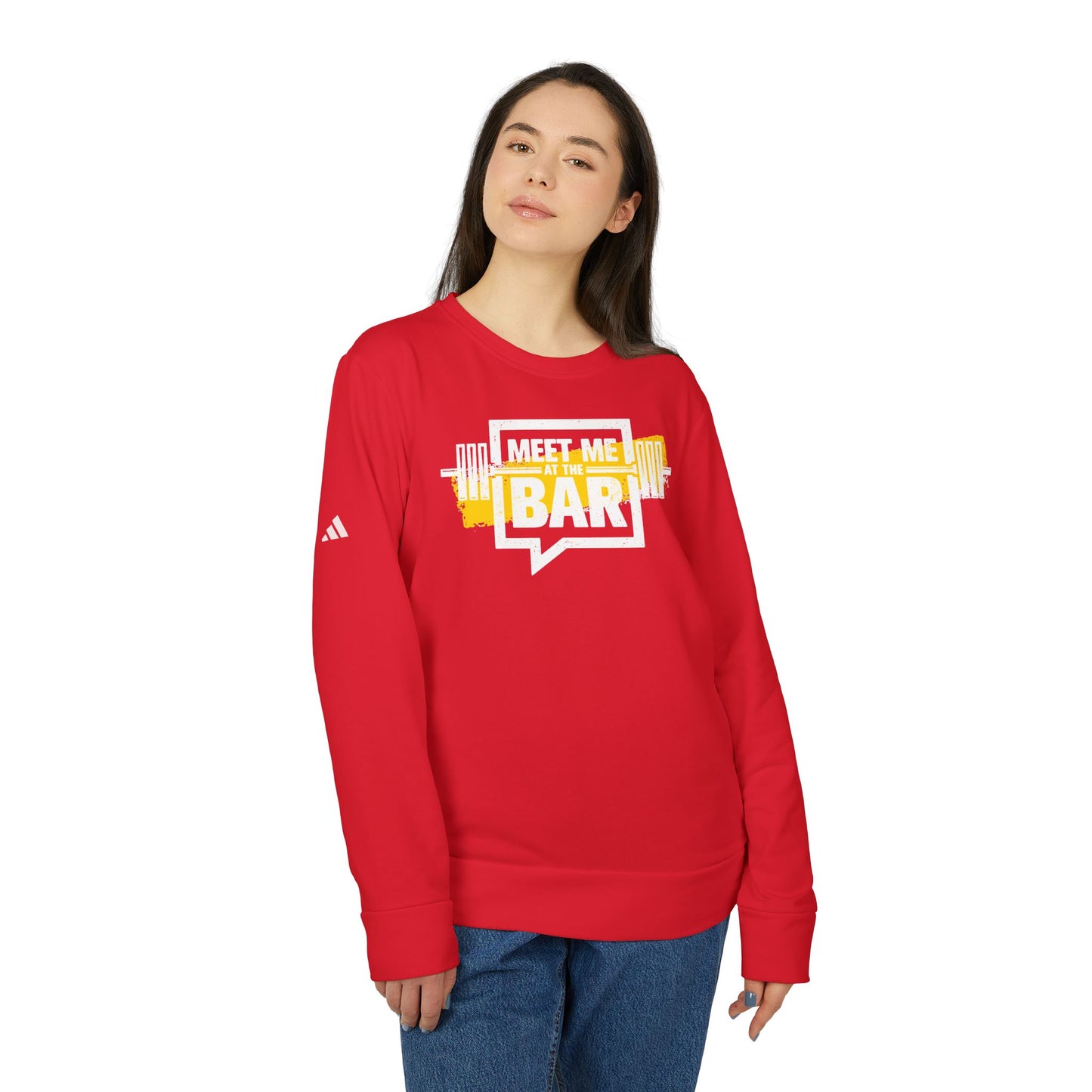 Meet Me At The Bar Adidas Unisex Cozy Fleece Sweatshirt