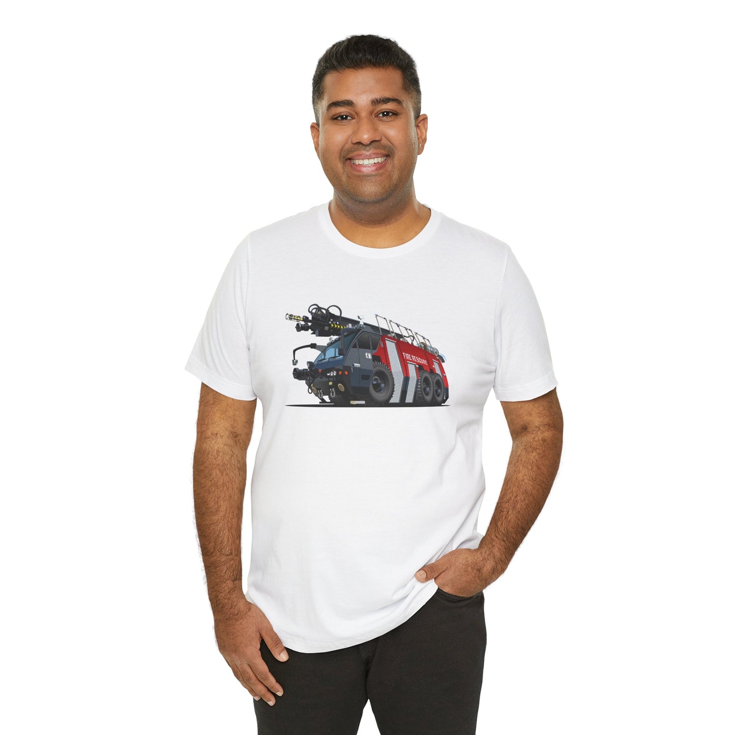 Airport Fire Rescue Tanker Men's Jersey Short Sleeve Tee