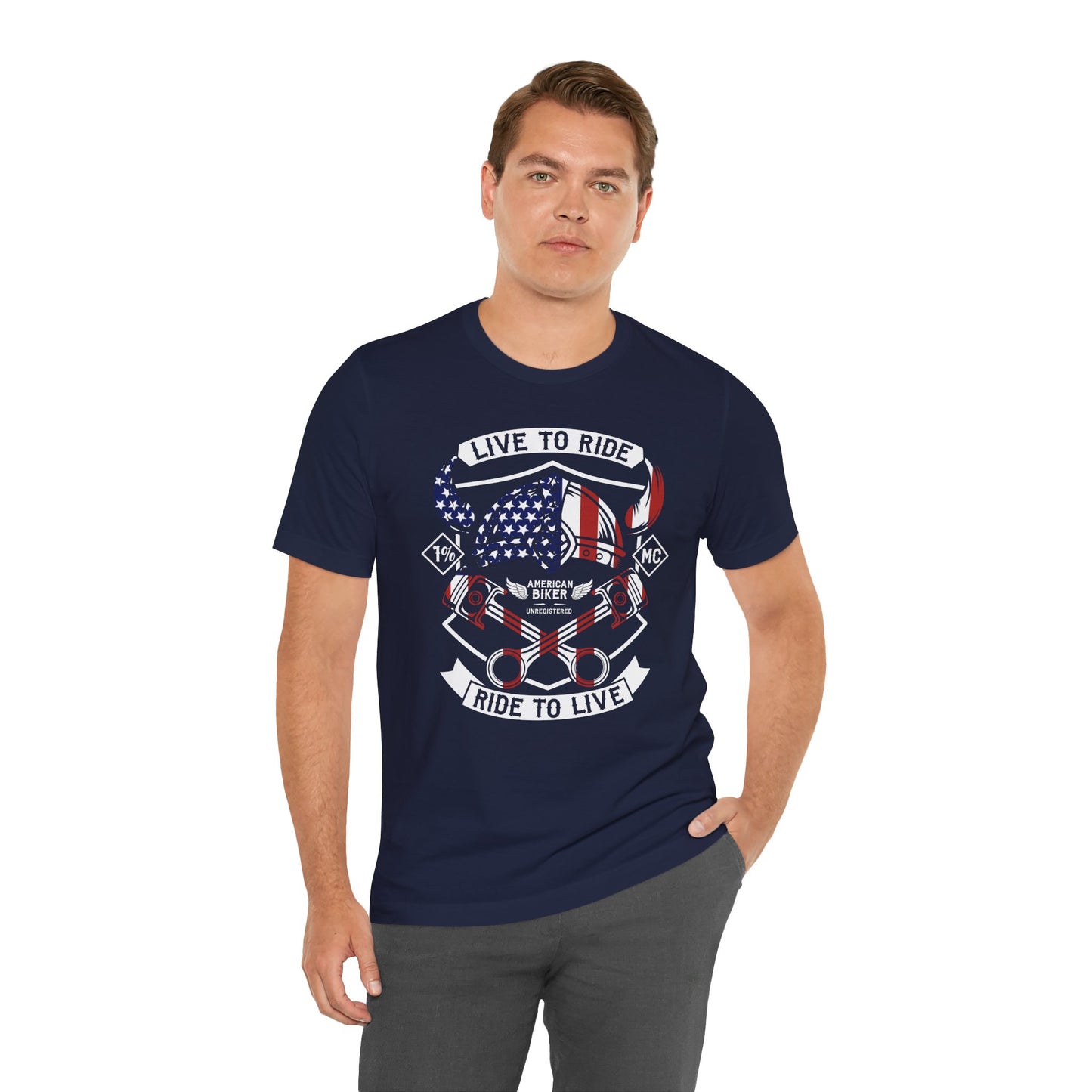 Live To Ride Ride To Live 1% MC Unisex Jersey Short Sleeve Tee