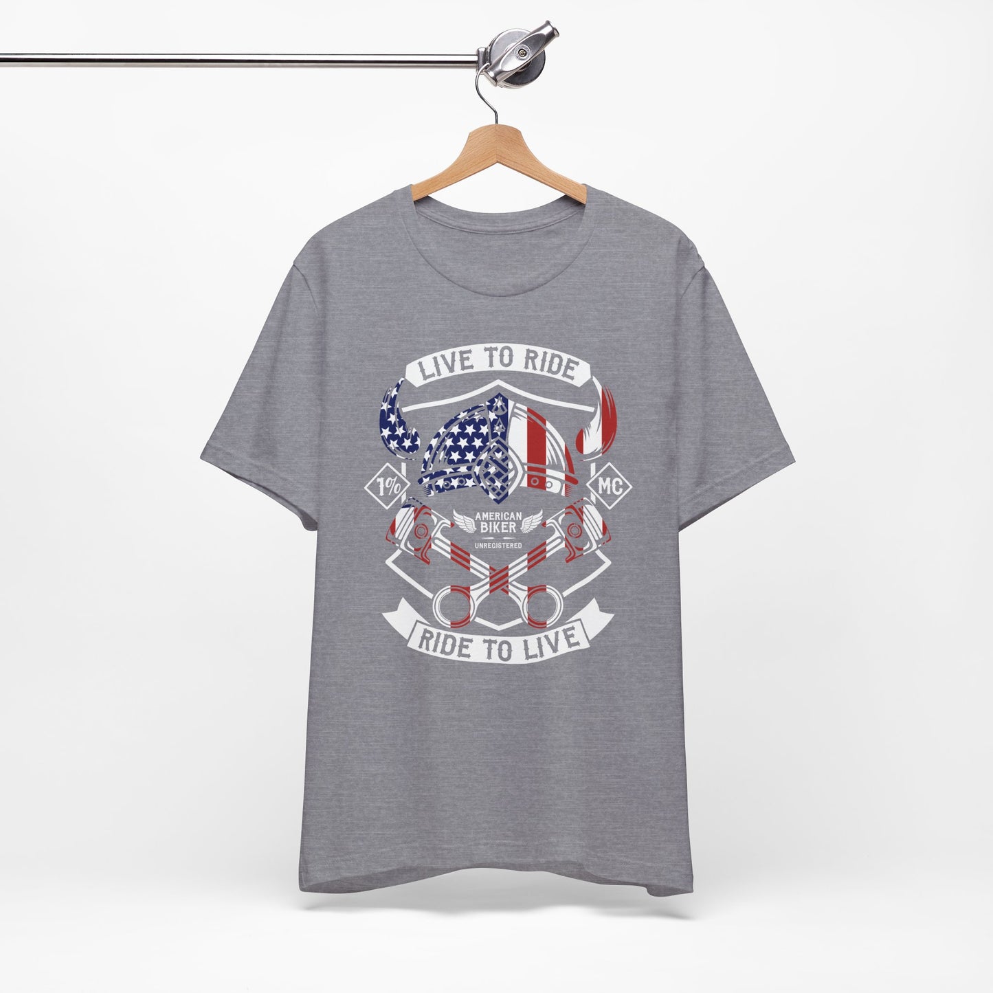 Live To Ride Ride To Live 1% MC Unisex Jersey Short Sleeve Tee