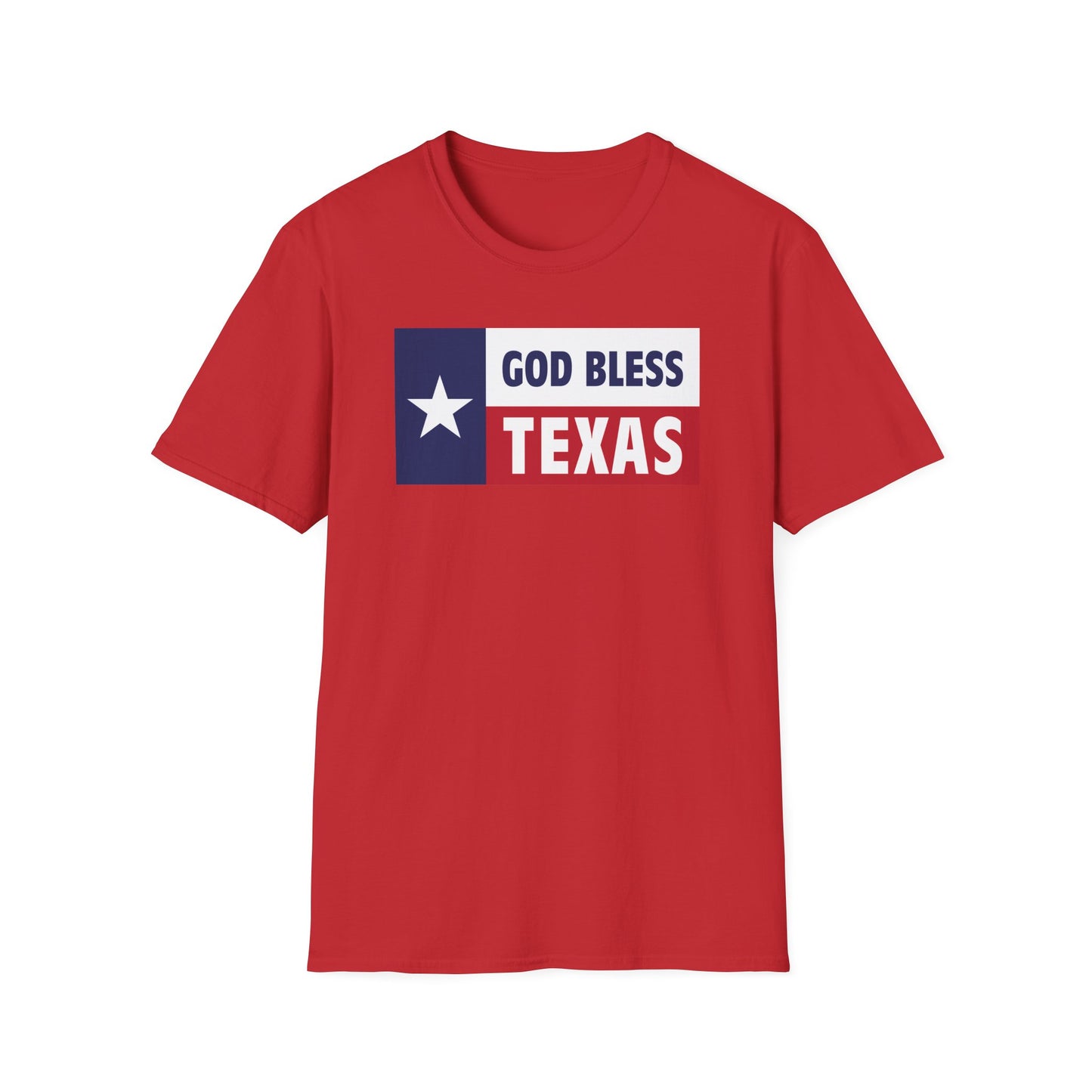 God Bless Texas Unisex Softstyle T-Shirt