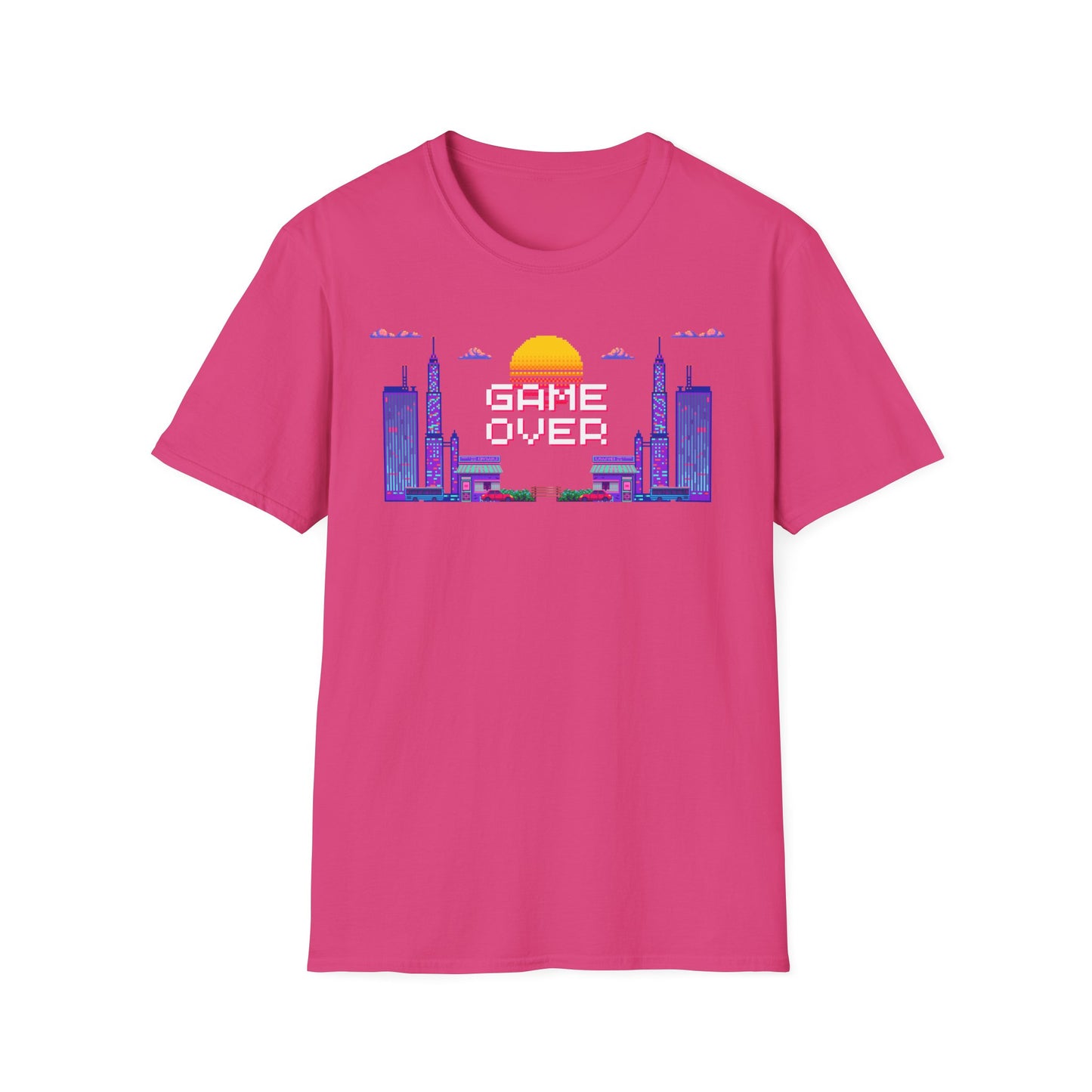 Game Over Sunset Showdown Unisex Softstyle T-Shirt