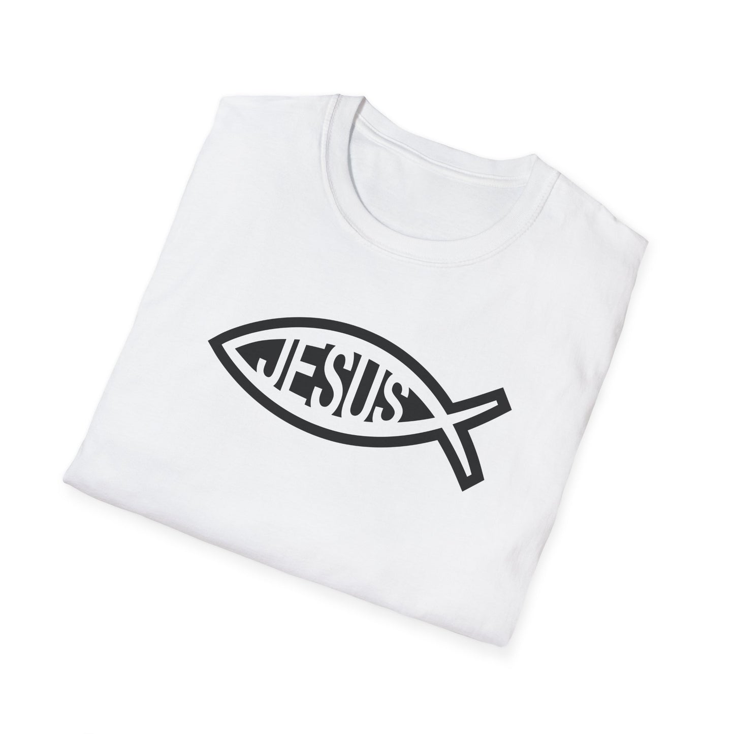 Jesus Fish Ichthys Softstyle T-Shirt