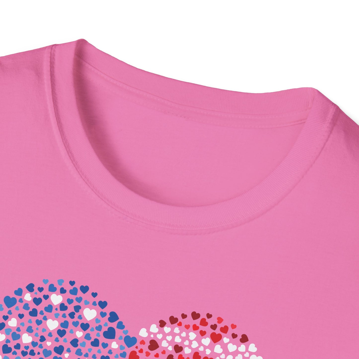Patriotic Heartbeat Unisex Softstyle T-Shirt