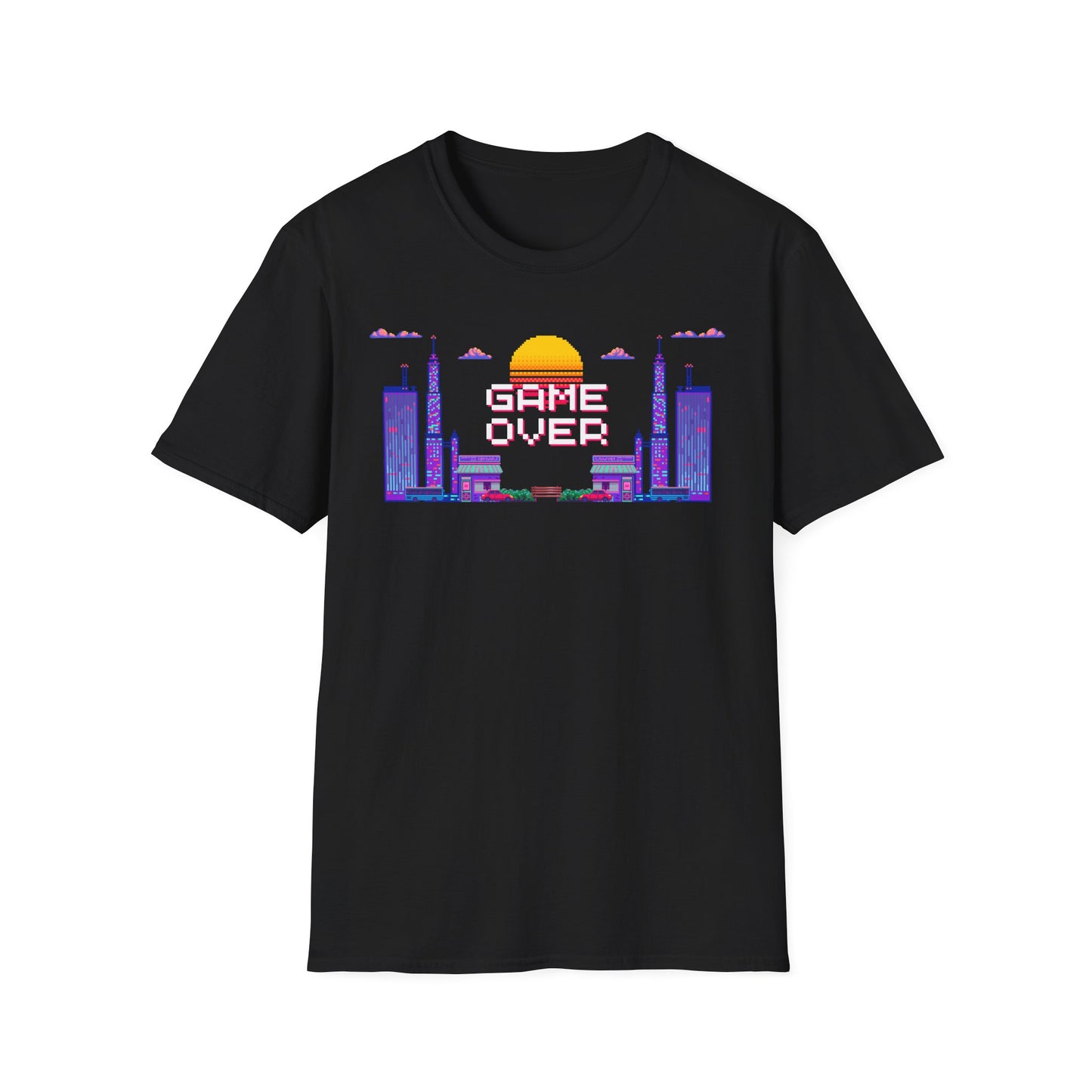 Game Over Sunset Showdown Unisex Softstyle T-Shirt