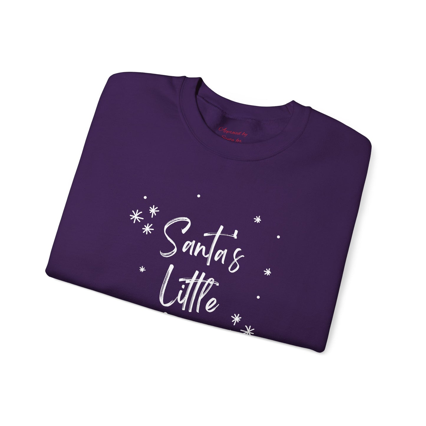 Unisex Heavy Blend Crewneck Sweatshirt Santa's Little Helper with Snowflakes π
βοΈβ¨