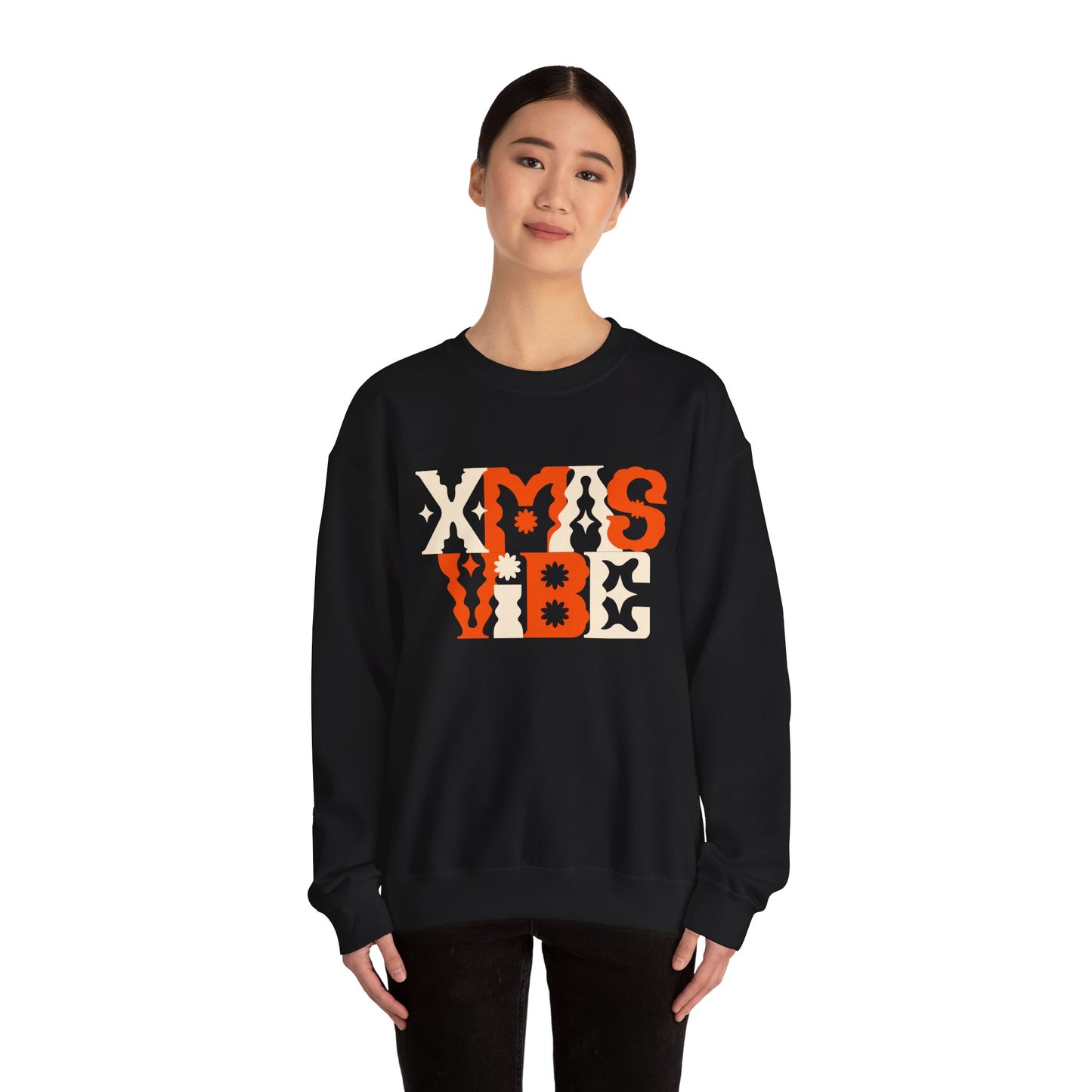 Unisex Heavy Blend Crewneck Sweatshirt XMAS VIBE πβ¨