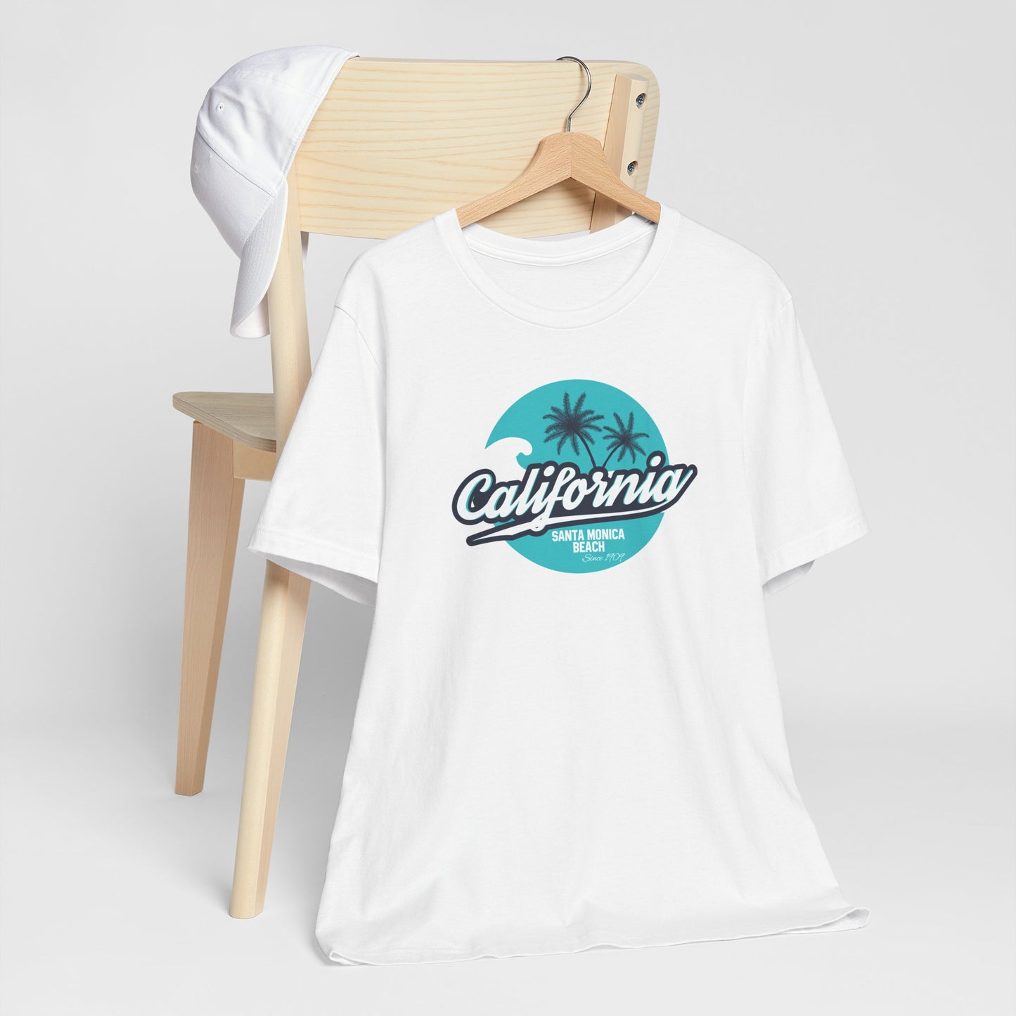 California Santa Monica Beach Unisex Jersey Short Sleeve Tee
