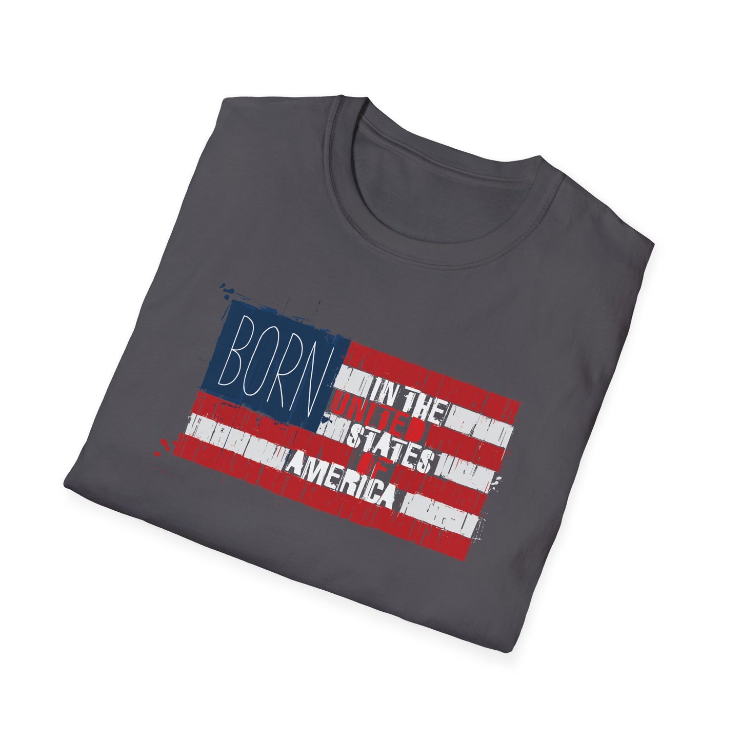 Born In The USA Unisex Softstyle T-Shirt