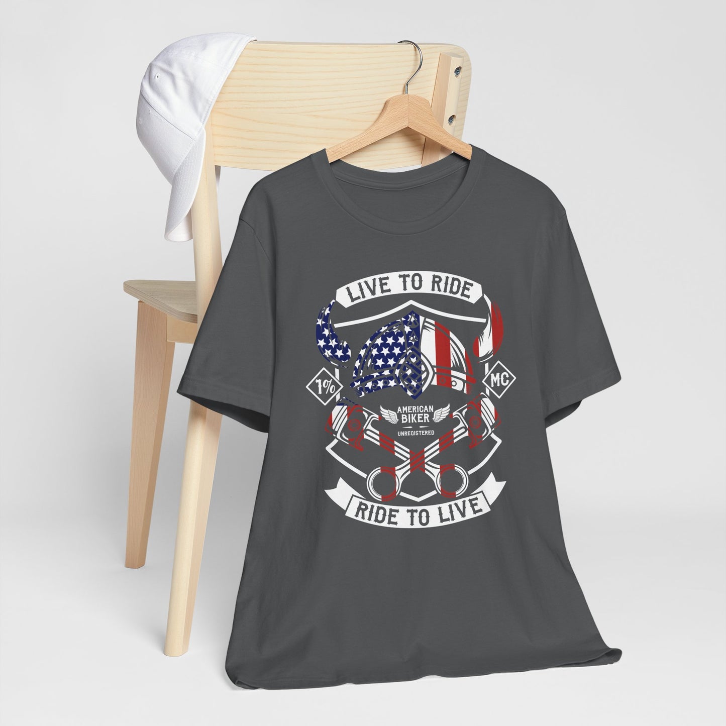 Live To Ride Ride To Live 1% MC Unisex Jersey Short Sleeve Tee