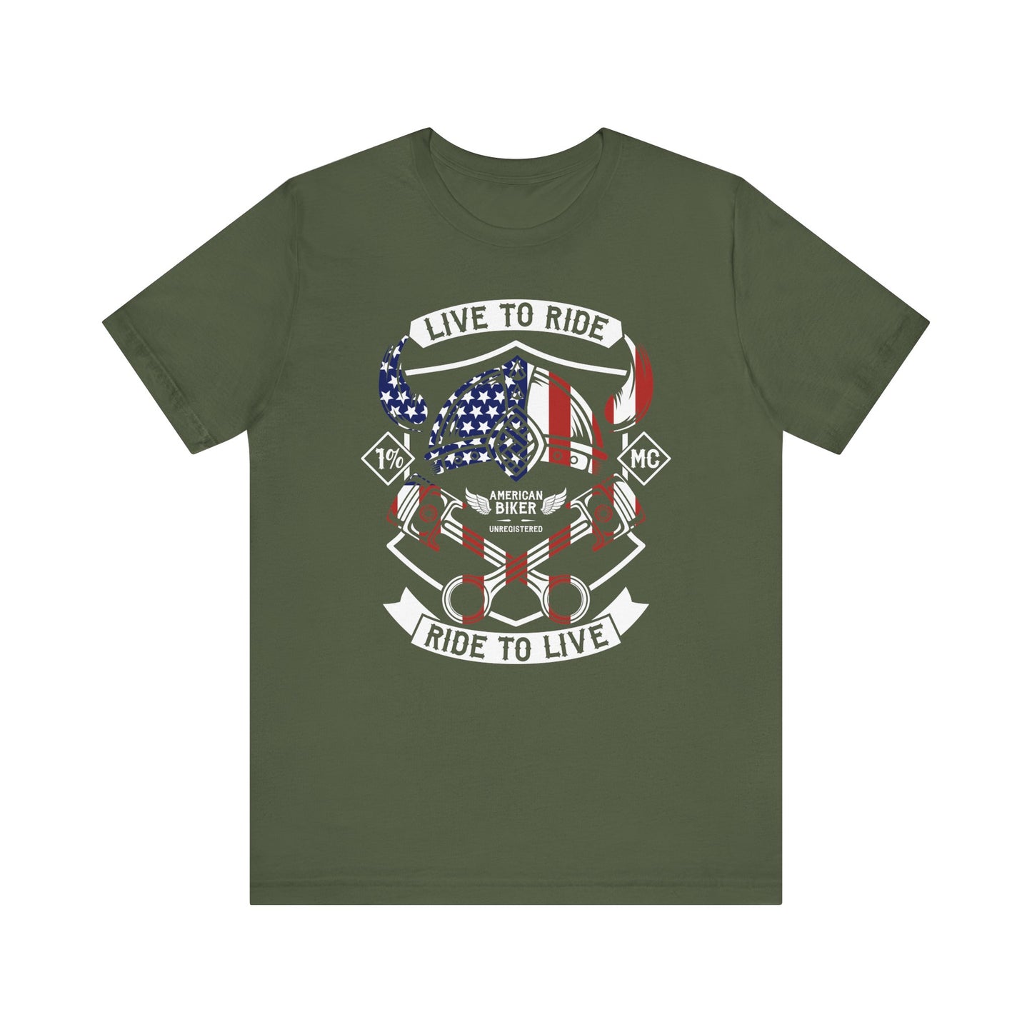 Live To Ride Ride To Live 1% MC Unisex Jersey Short Sleeve Tee