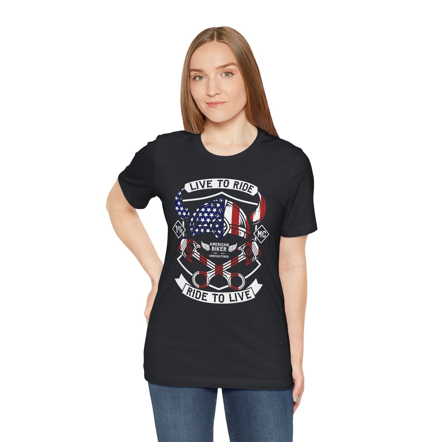 Live To Ride Ride To Live 1% MC Unisex Jersey Short Sleeve Tee
