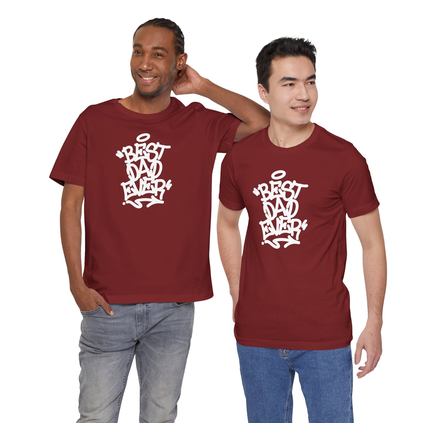 Best Dad Ever Men's Jersey Short Sleeve Tee