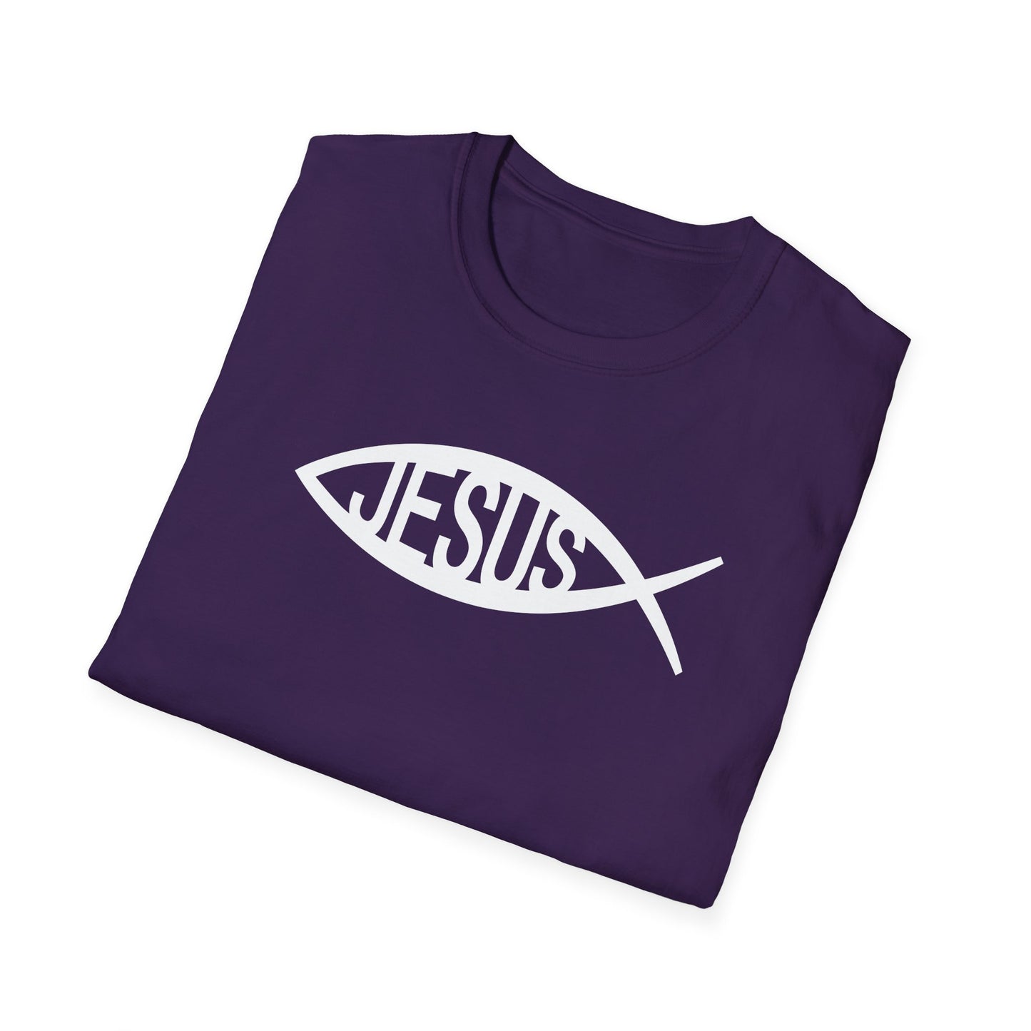Jesus Fish Ichthys Softstyle T-Shirt