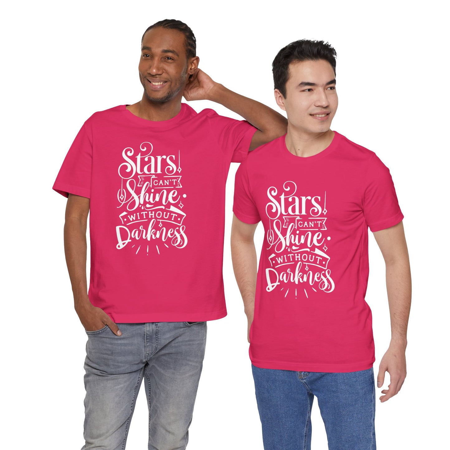 Stars Can't Shine Without Darkness Unisex Jersey Short Sleeve Tee