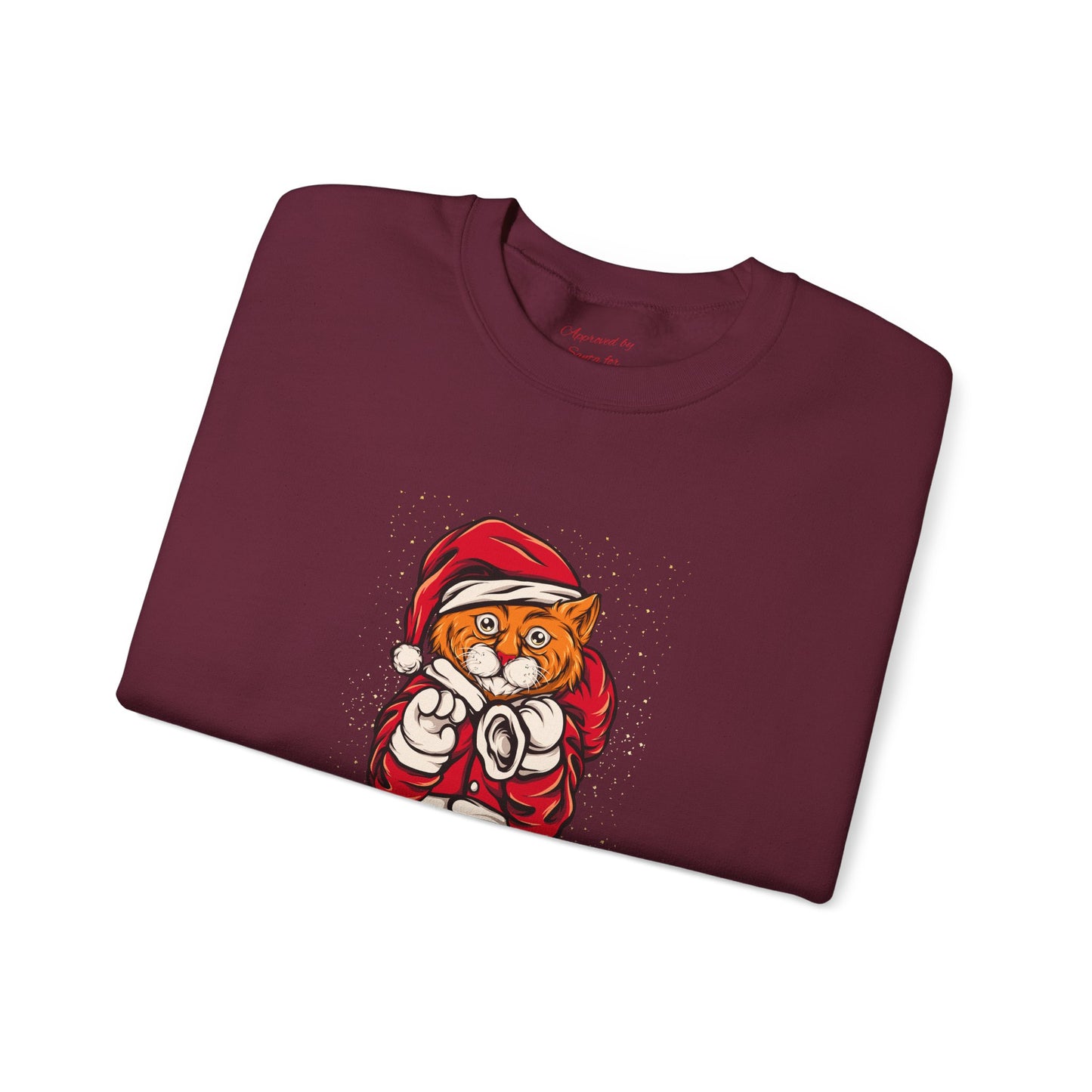 Unisex Heavy Blend Crewneck Sweatshirt Santa Paws Feline Festive Fun π
πΎπ