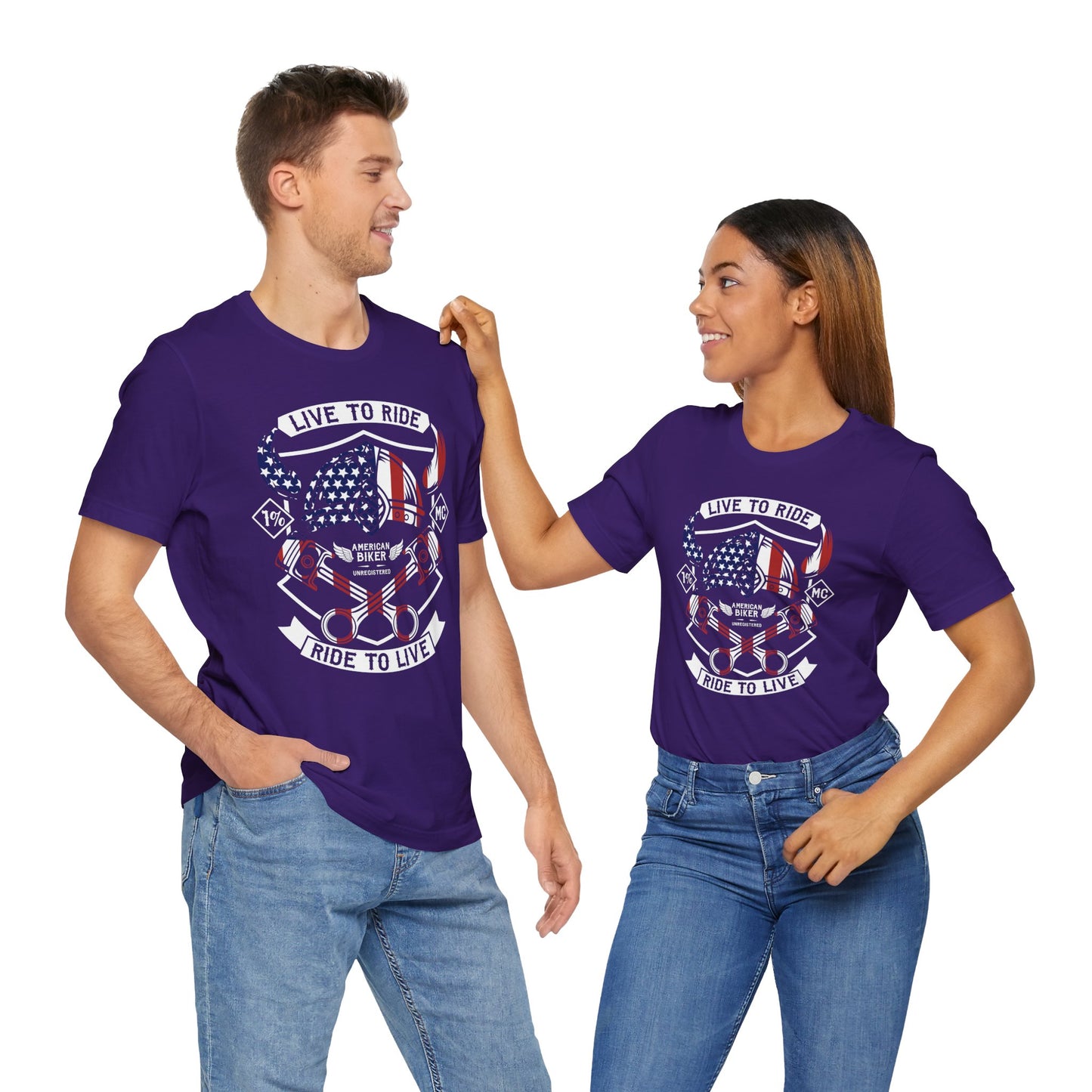 Live To Ride Ride To Live 1% MC Unisex Jersey Short Sleeve Tee