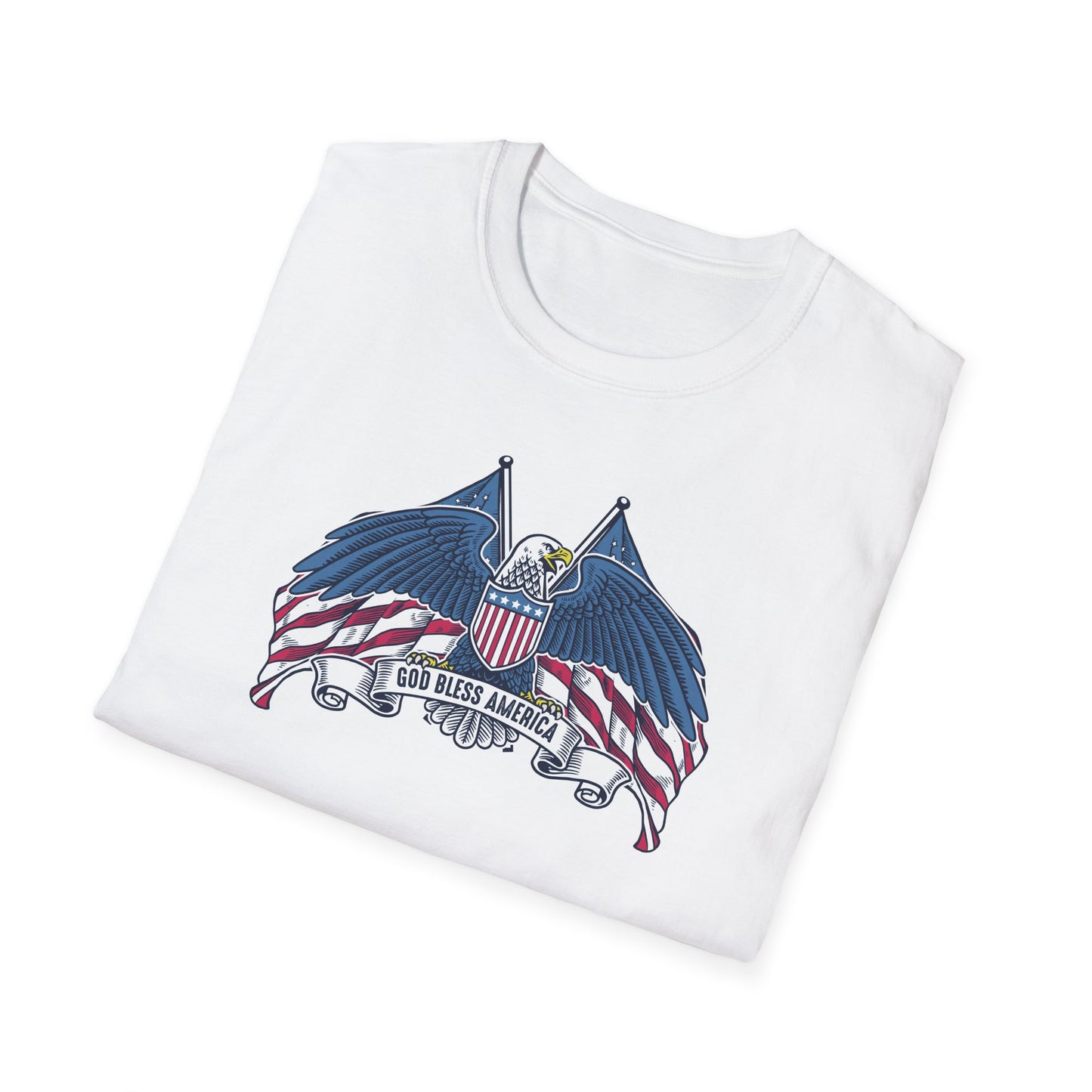 God Bless America Unisex Softstyle T-Shirt