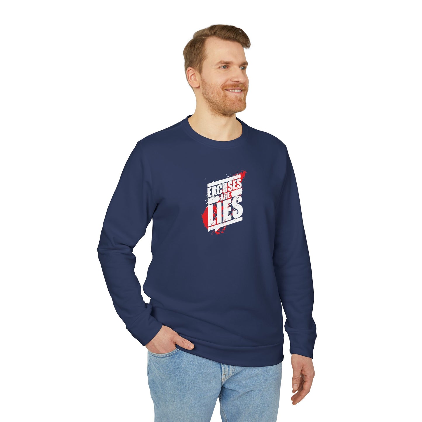 Excuses Are Lies Adidas Unisex Cozy Fleece Sweatshirt