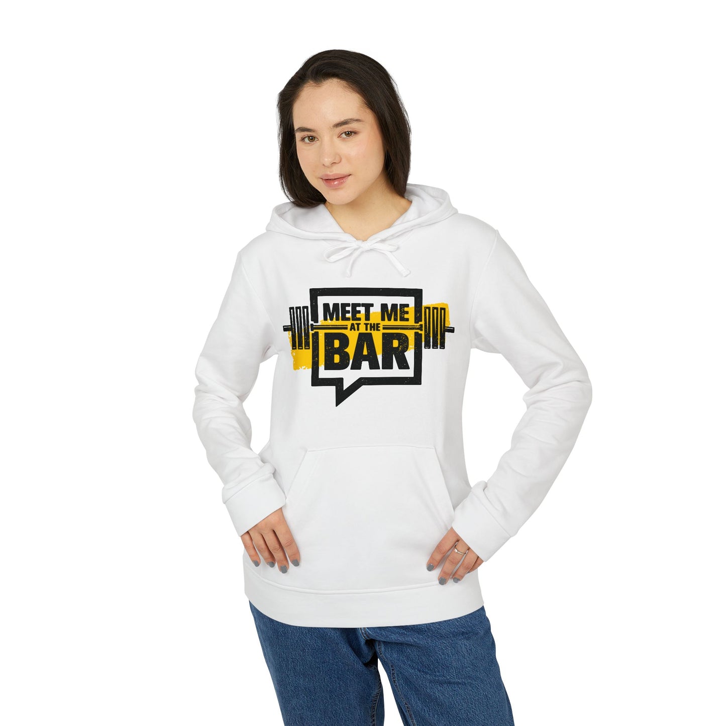 Meet Me At The Bar Adidas Unisex Cozy Fleece Hoodie