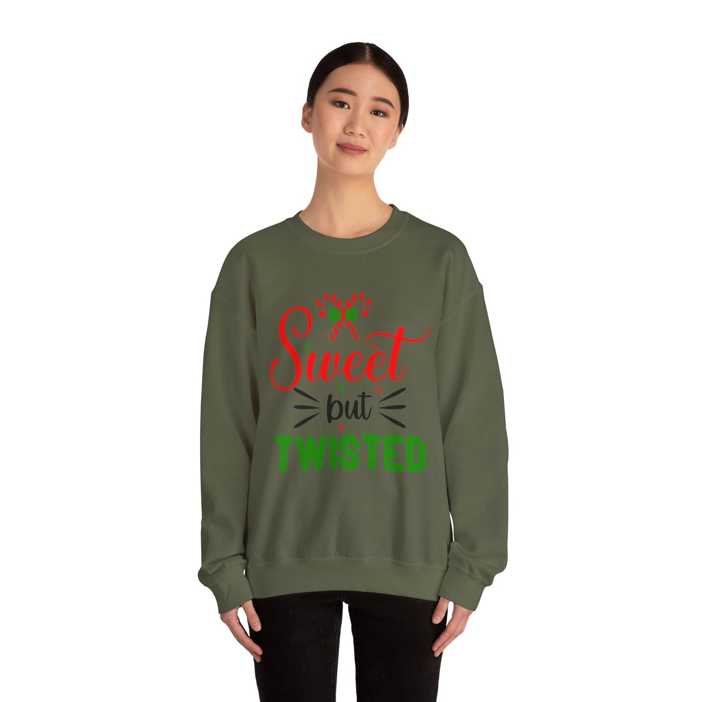 Unisex Heavy Blend Crewneck Sweatshirt Sweet But Twisted 🍭❤️✨