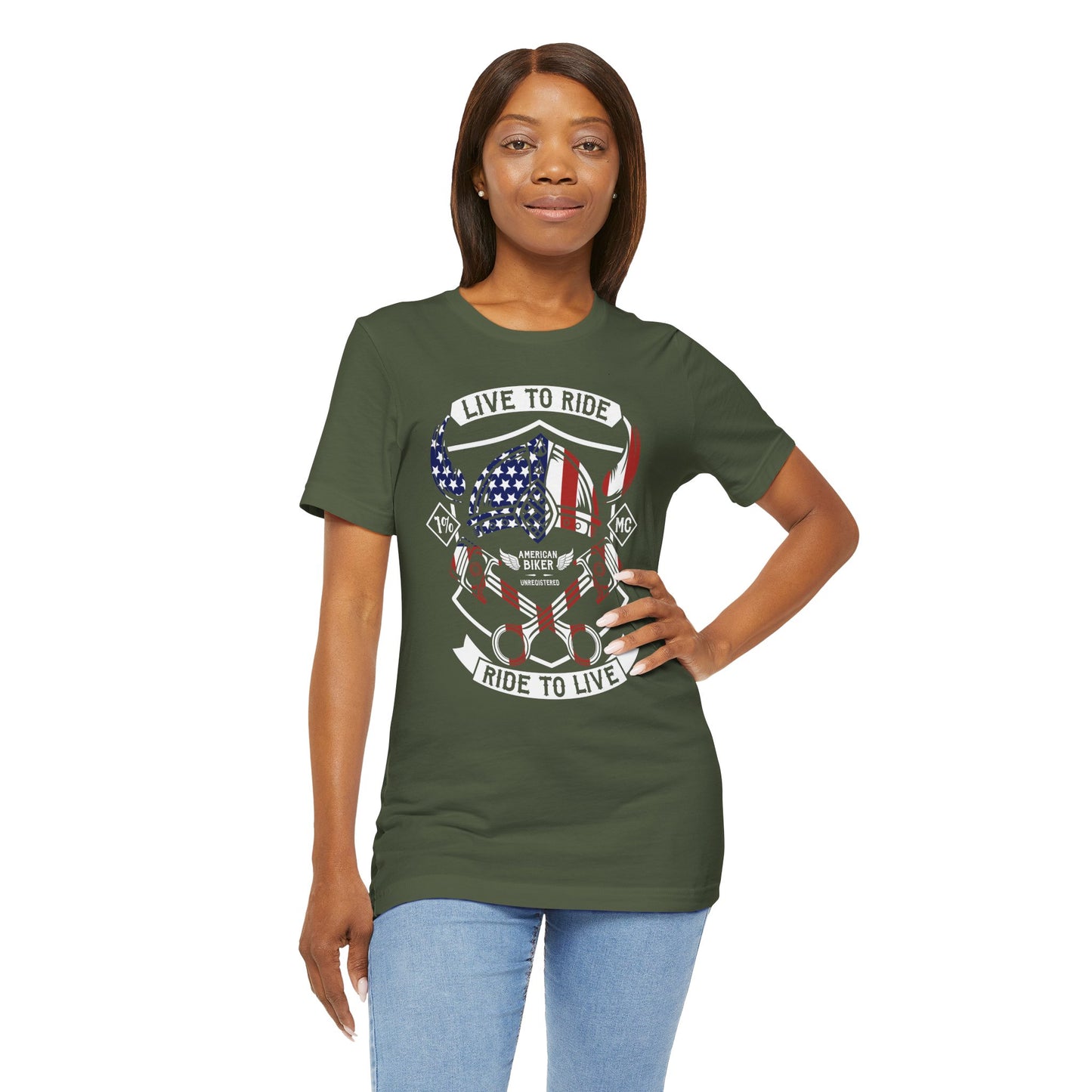Live To Ride Ride To Live 1% MC Unisex Jersey Short Sleeve Tee