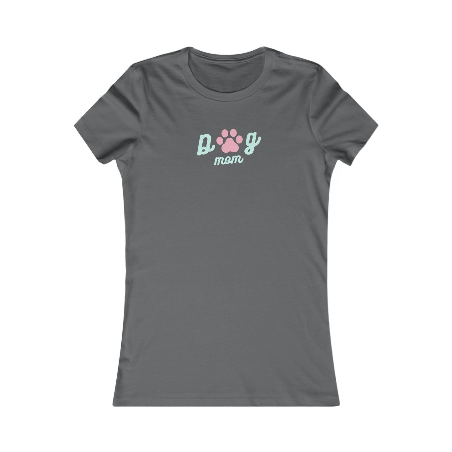 Dog Mom with Paw Print 🐾❤️ Women's Favorite T-Shirt