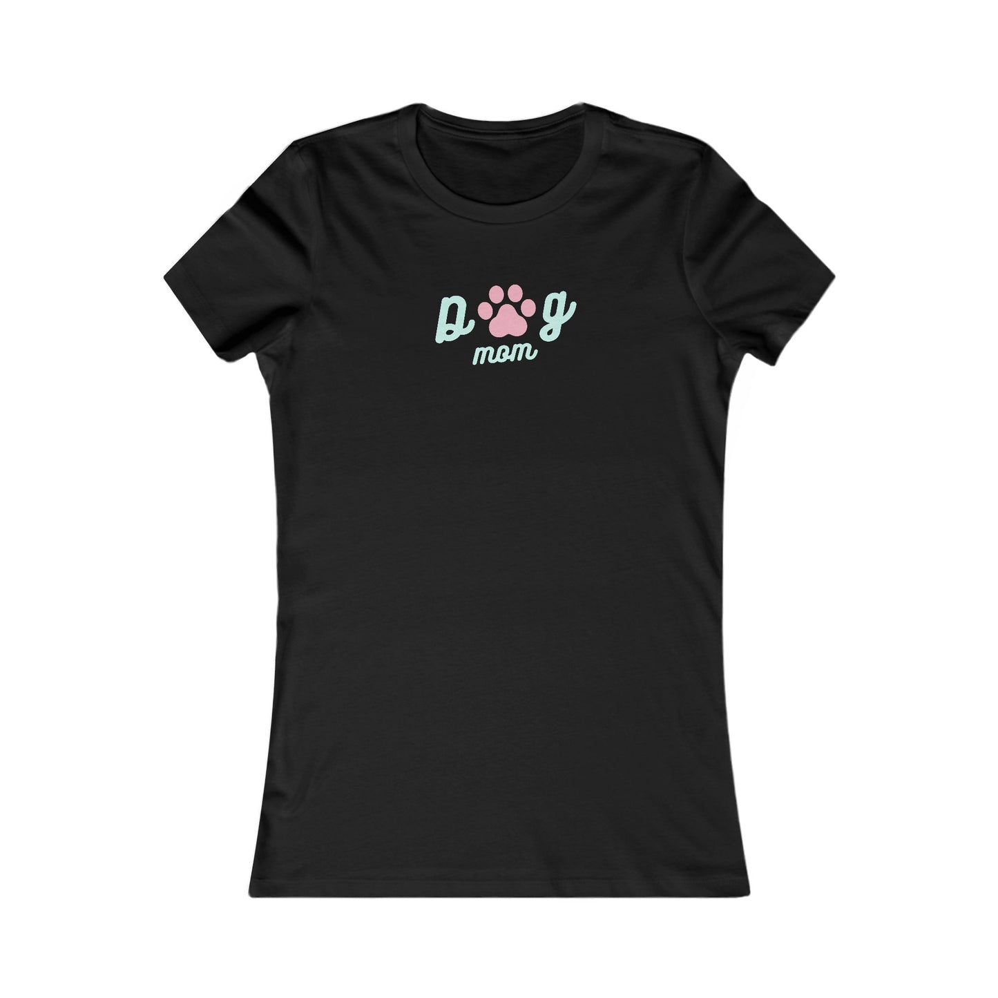 Dog Mom with Paw Print 🐾❤️ Women's Favorite T-Shirt