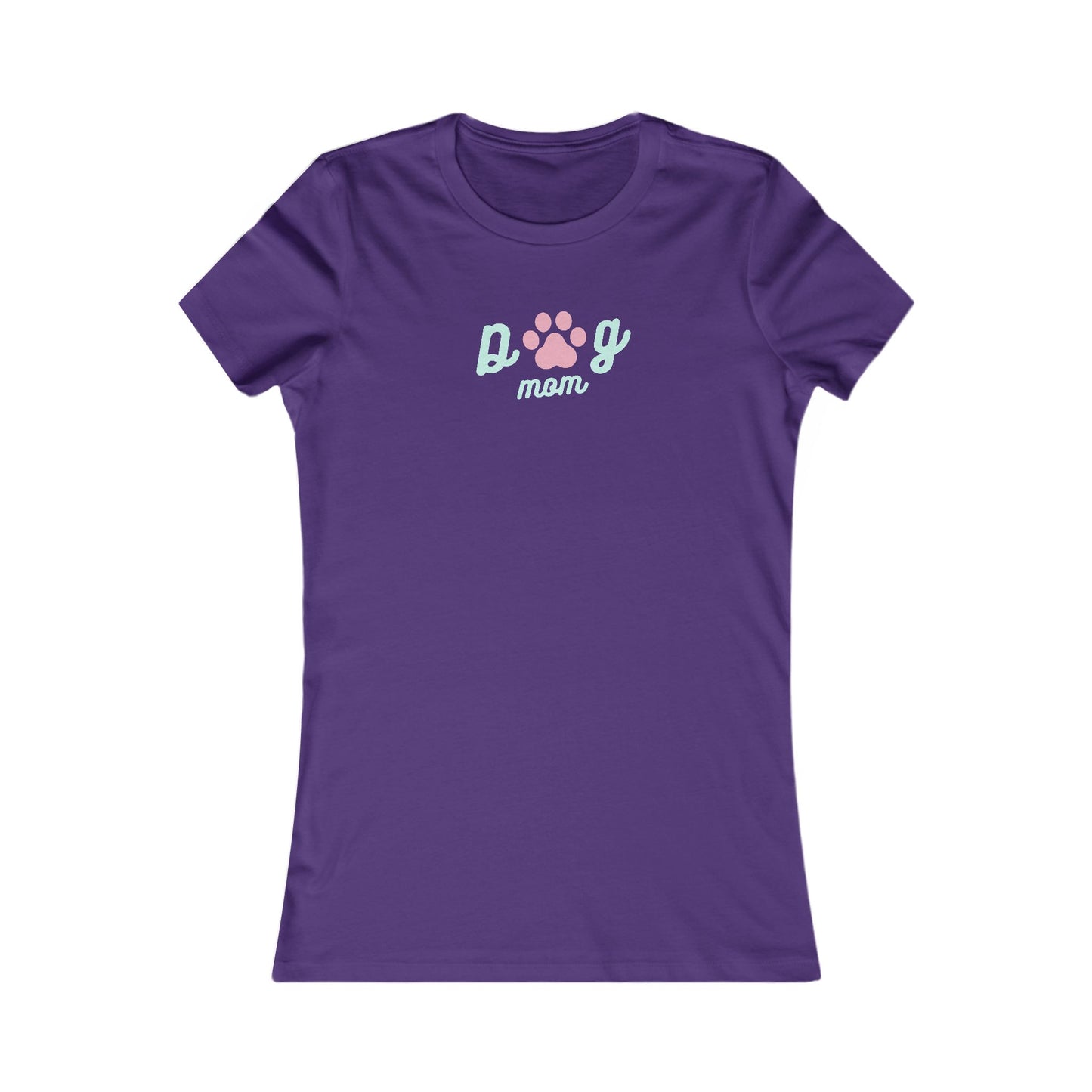 Dog Mom with Paw Print 🐾❤️ Women's Favorite T-Shirt