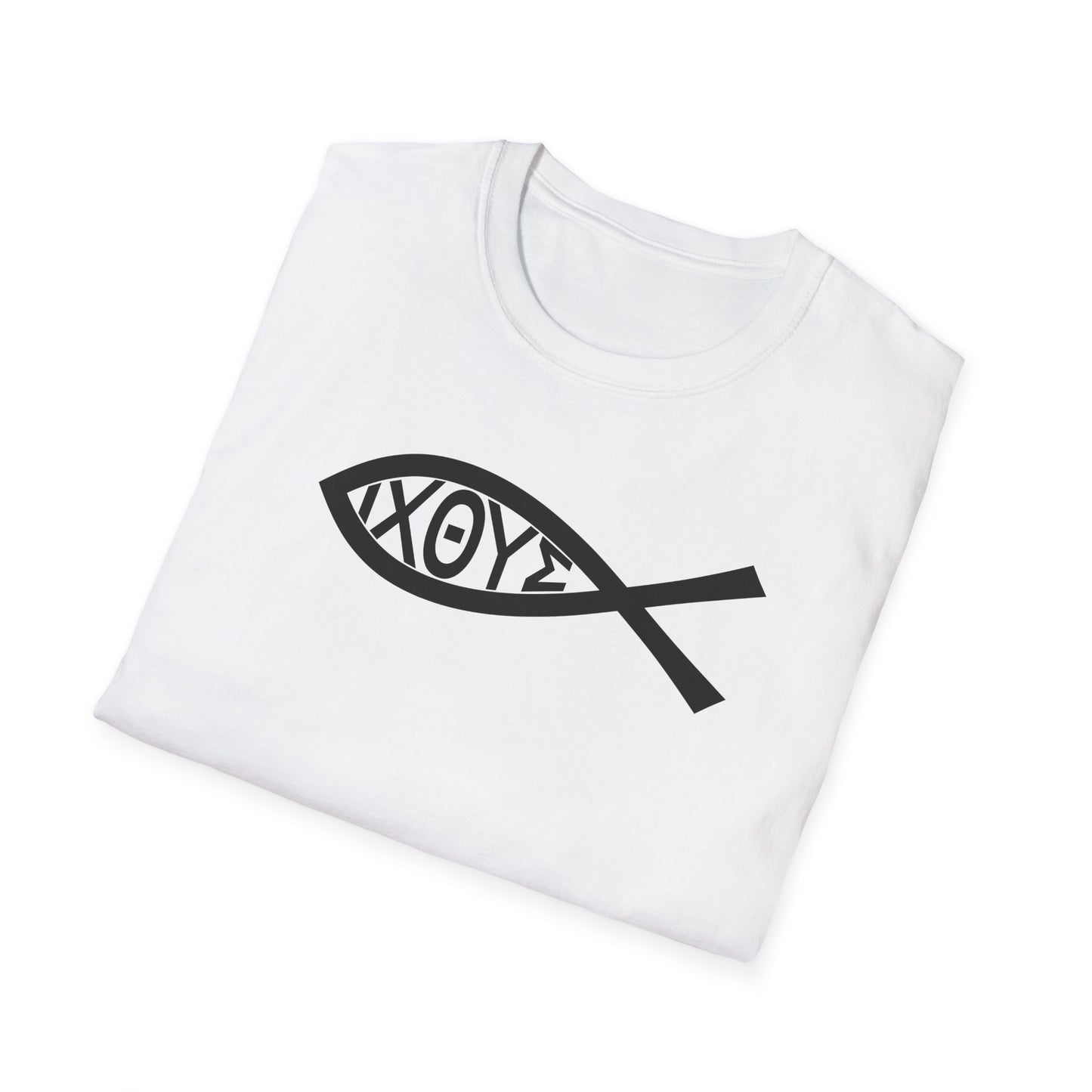 Jesus Fish Ichthys Softstyle T-Shirt