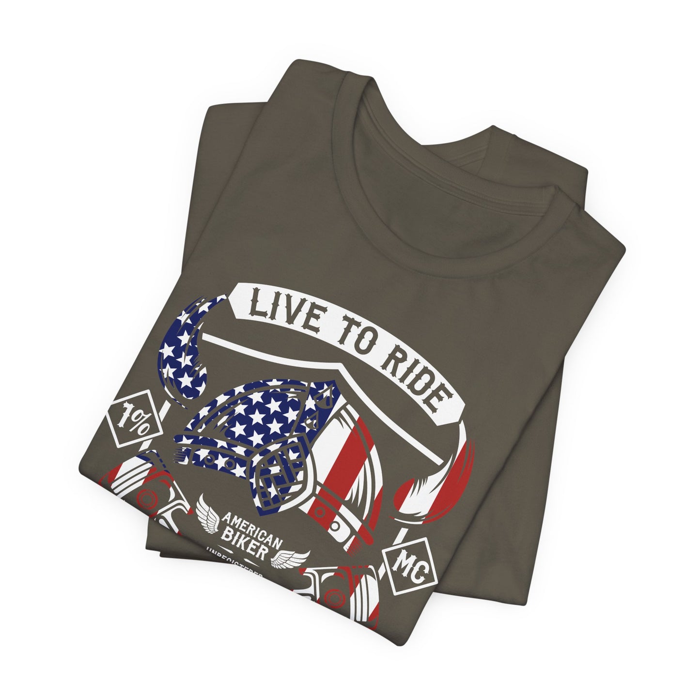 Live To Ride Ride To Live 1% MC Unisex Jersey Short Sleeve Tee