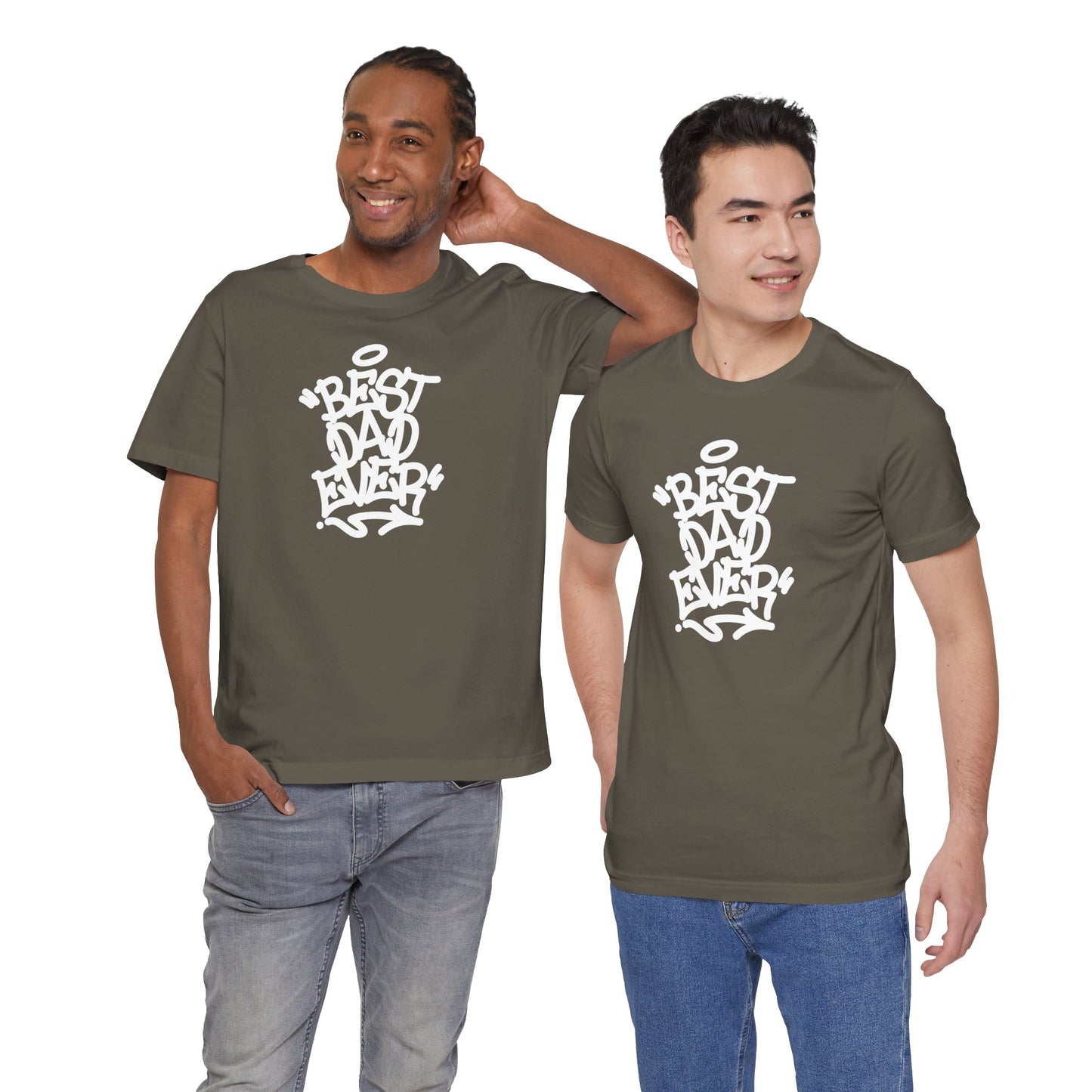 Best Dad Ever Men's Jersey Short Sleeve Tee