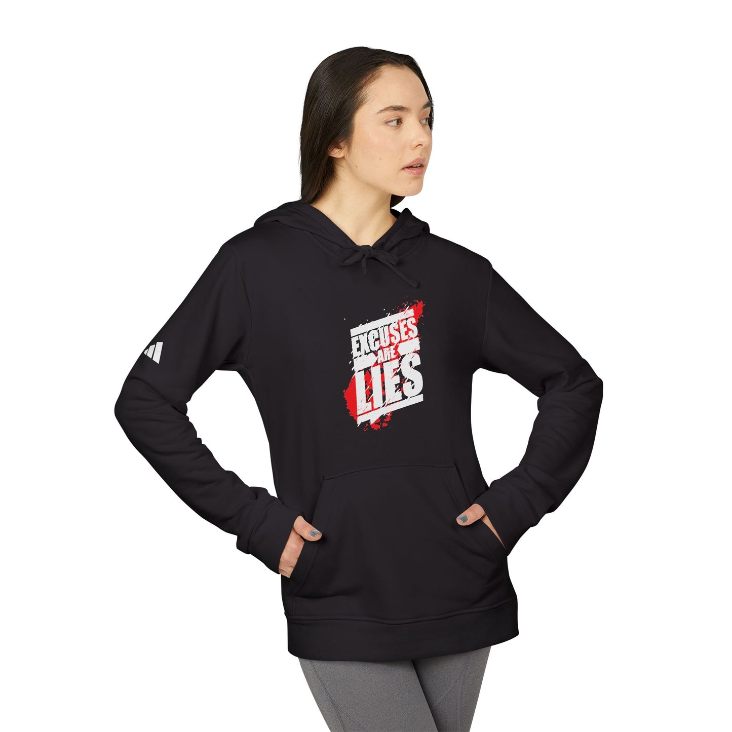 Excuses Are Lies Adidas Unisex Cozy Fleece Hoodie