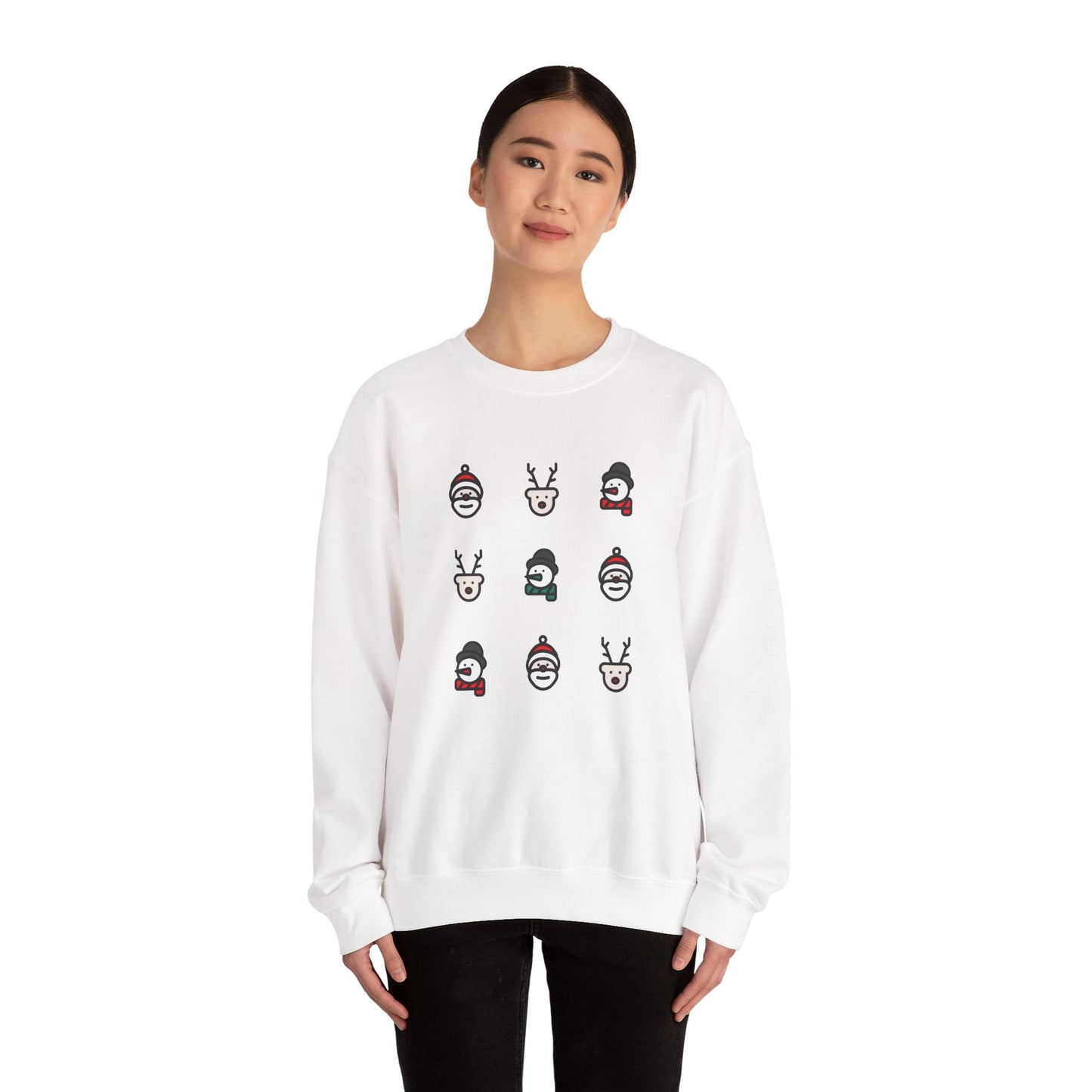Christmas Icons Grid πβ¨ Unisex Heavy Blend Crewneck Sweatshirt