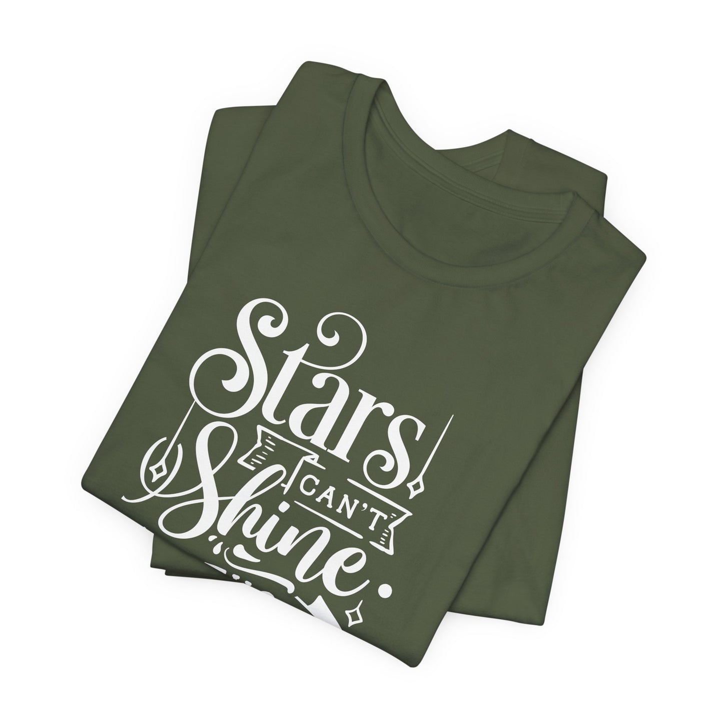 Stars Can't Shine Without Darkness Unisex Jersey Short Sleeve Tee